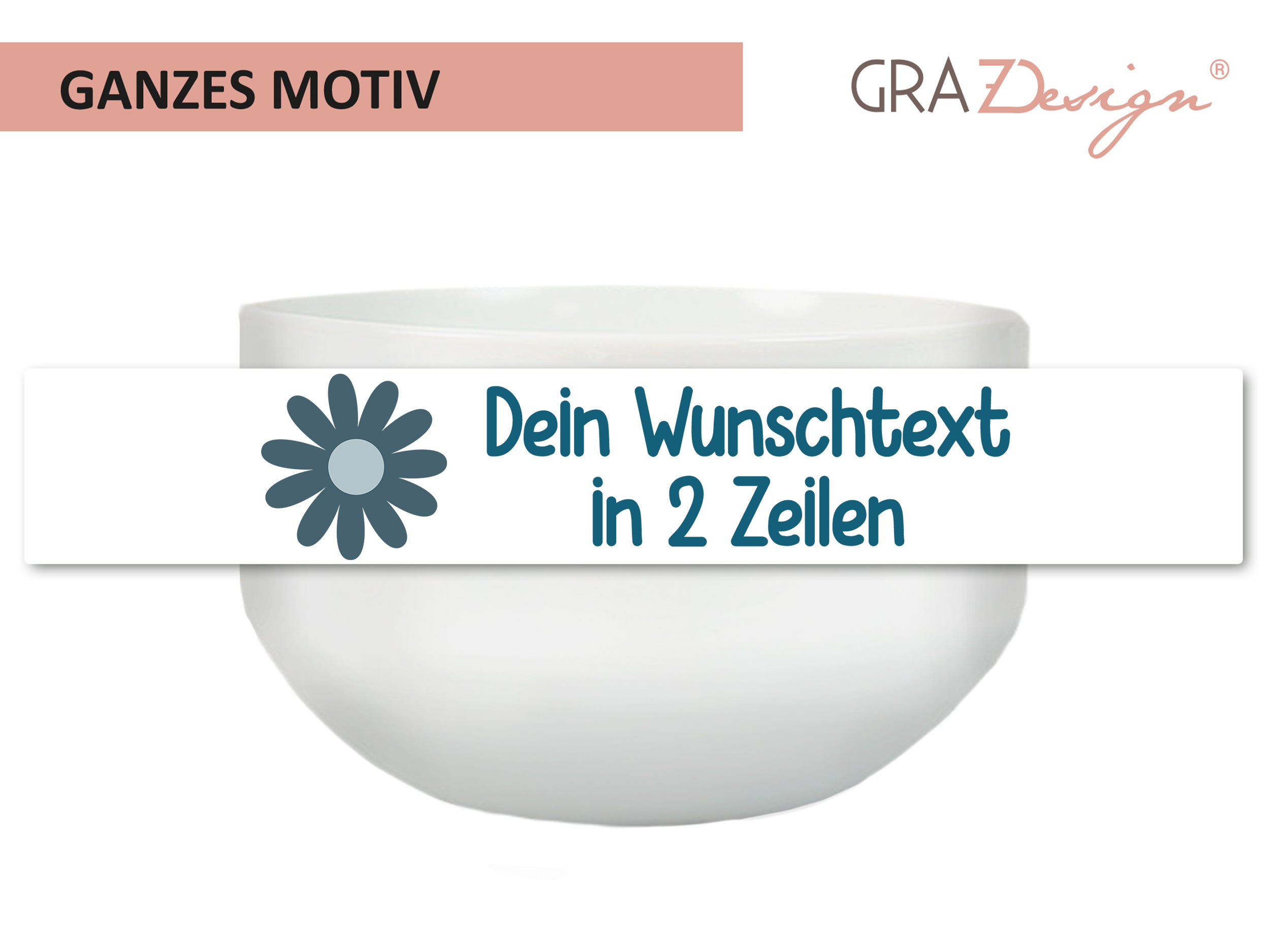 Müslischale mit persönlichem Wunschtext