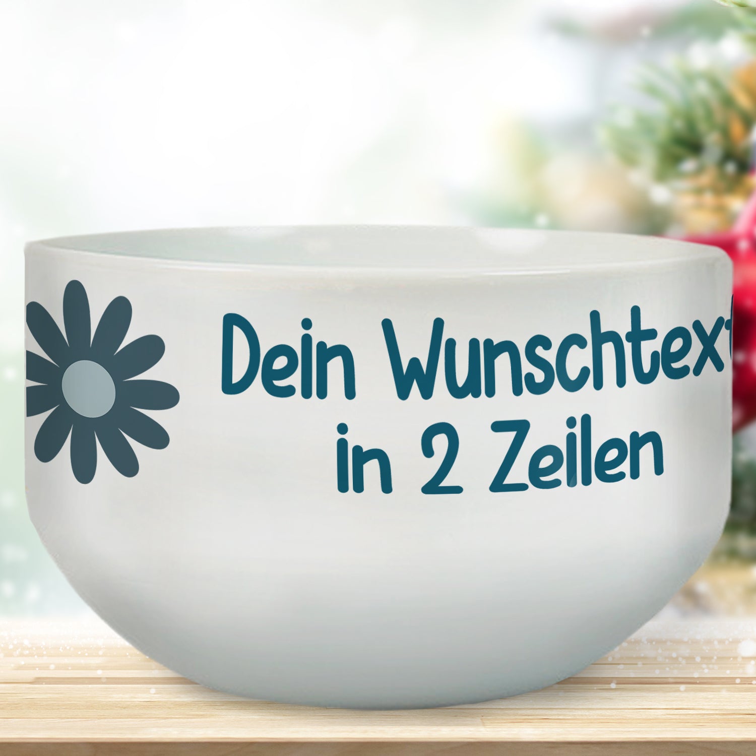 Müslischale mit persönlichem Wunschtext