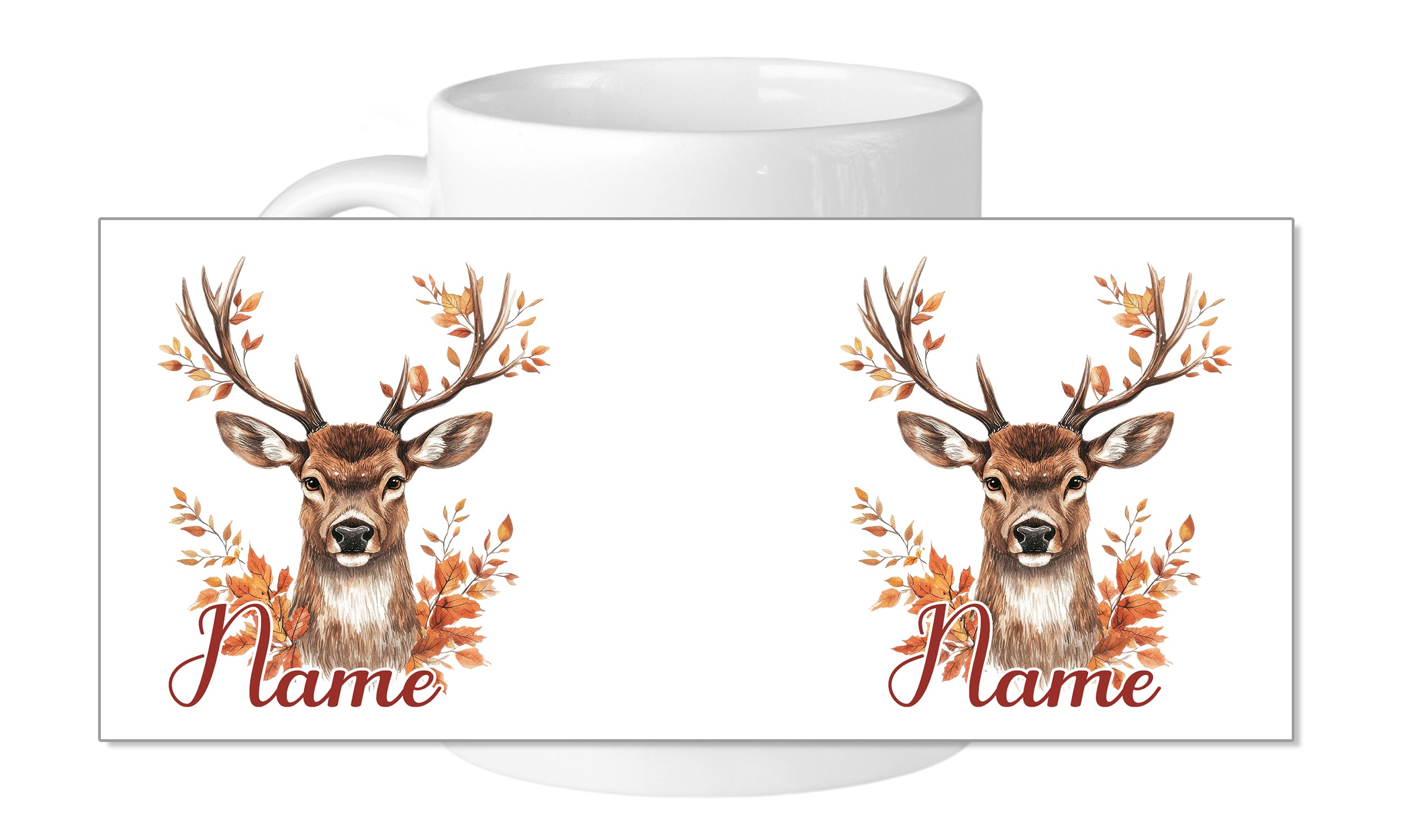 Tasse Hirsch im Herbst