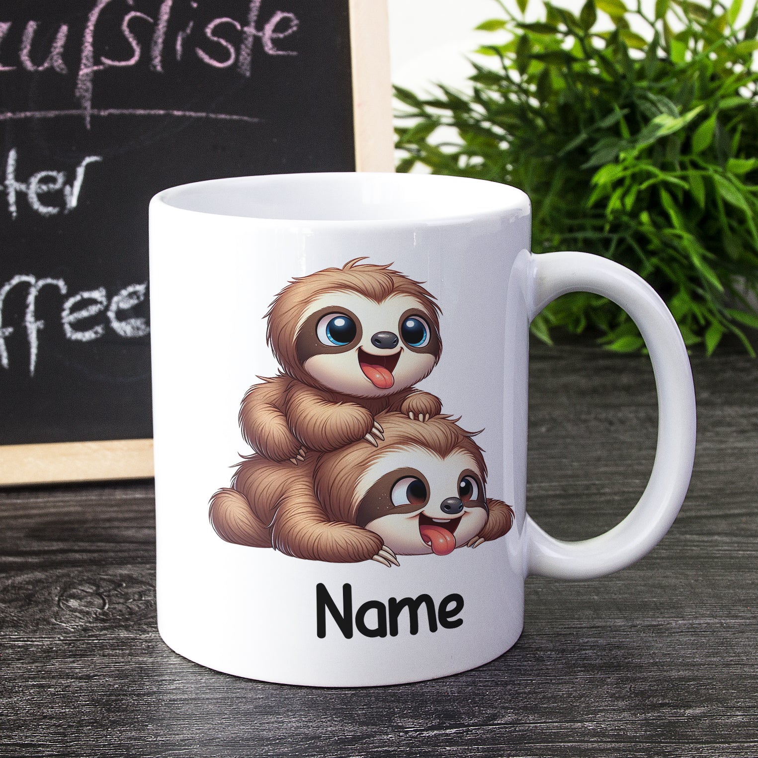Tasse mit zwei Fauligen