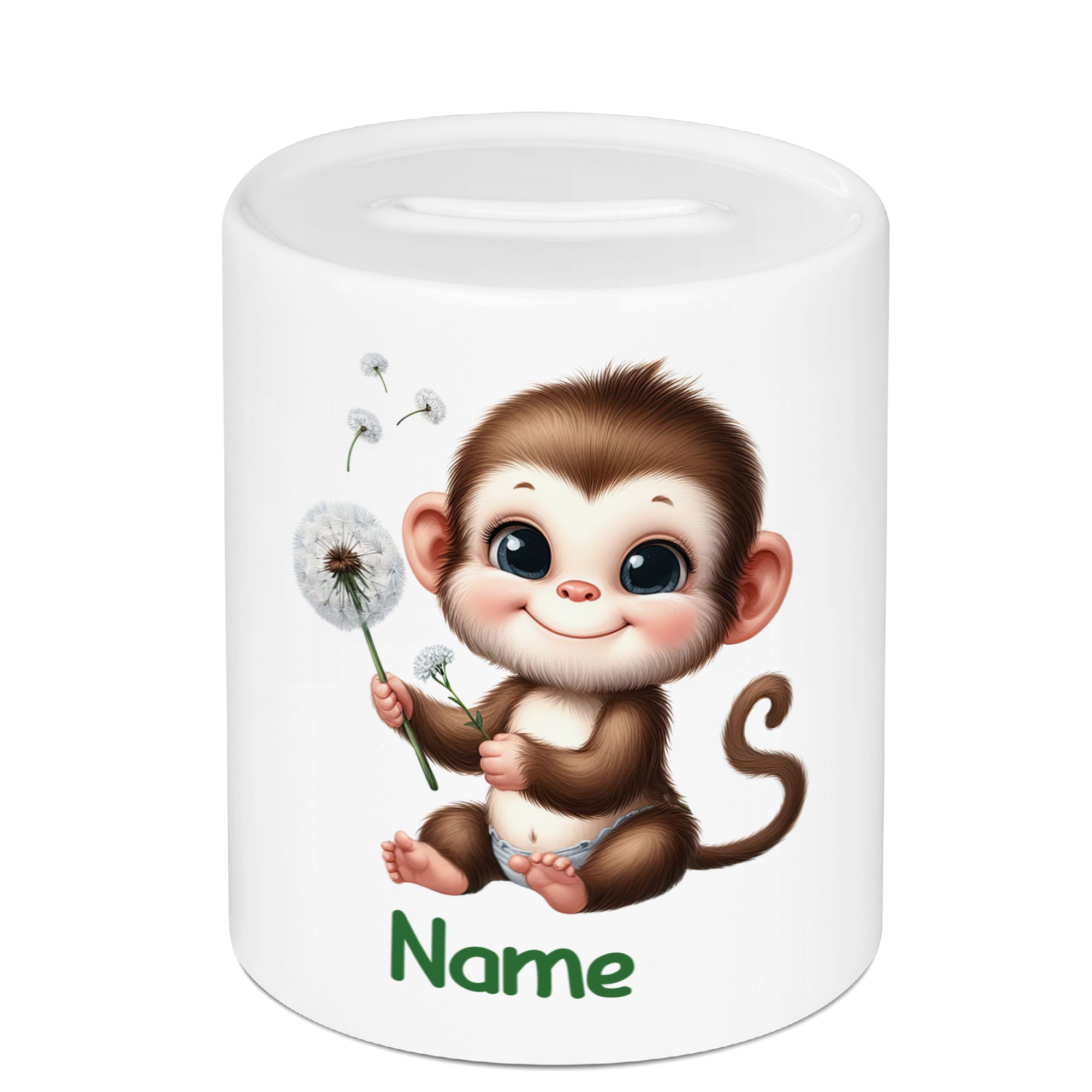 Spardose mit frechem Affen