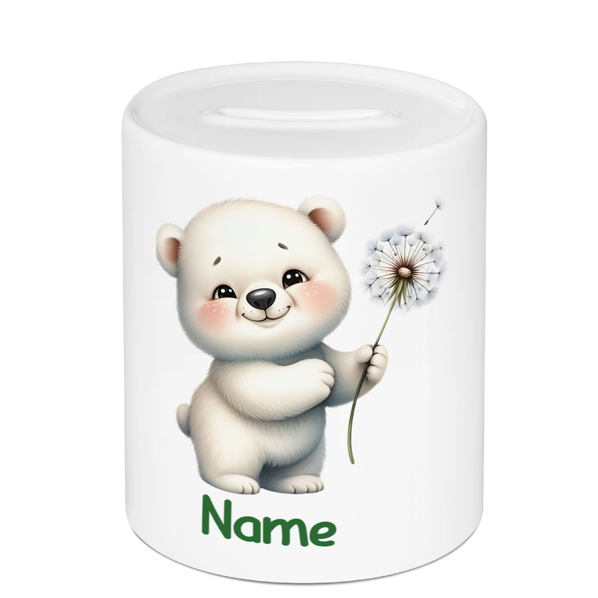 Spardose mit süßem Bärenmotiv