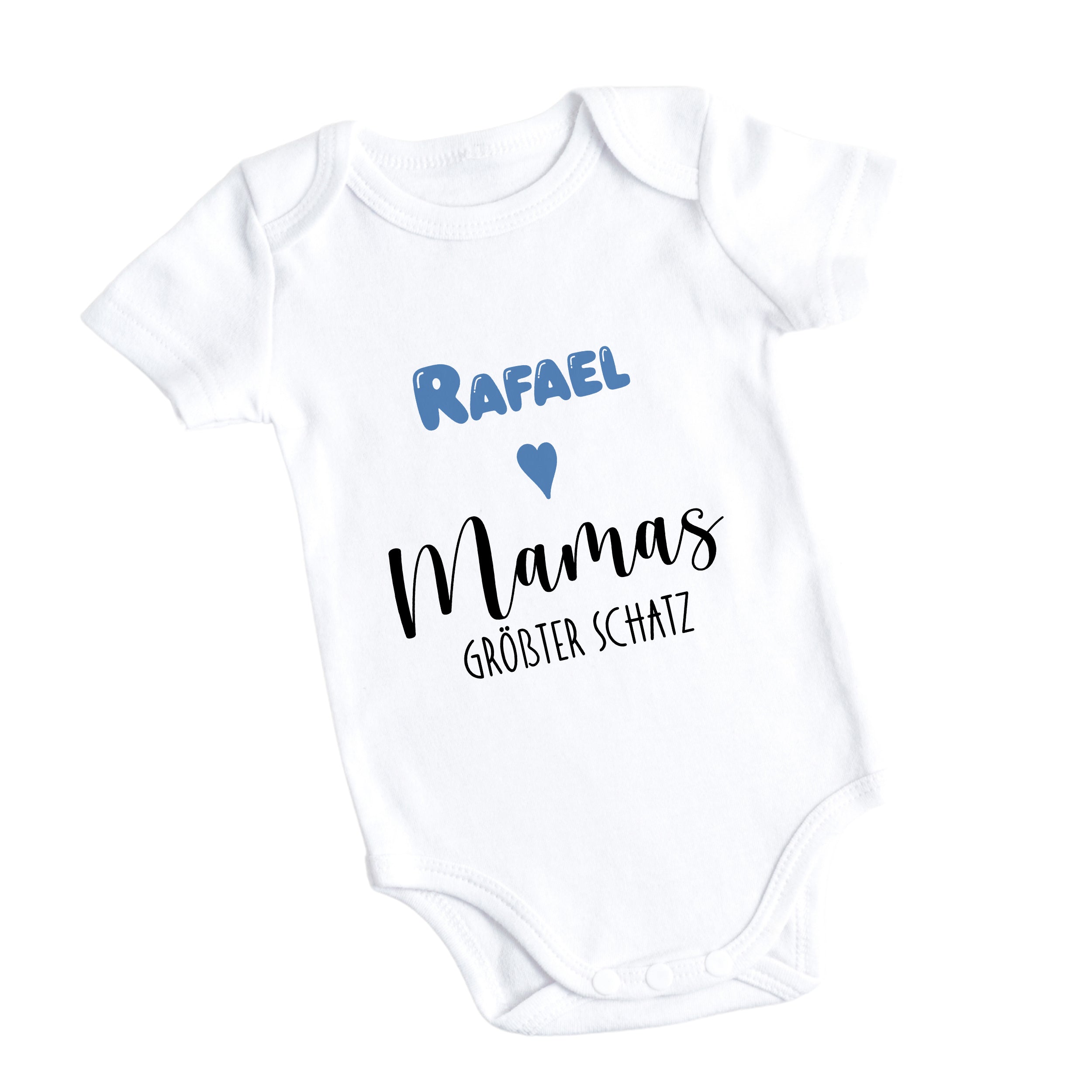 Babybody mit Namen - Ein Herz für Mama