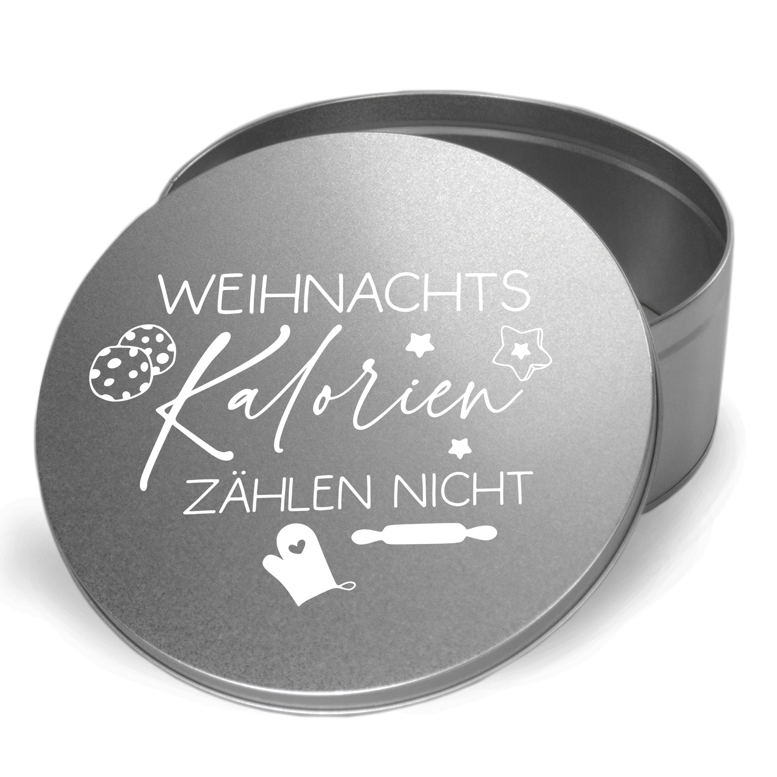 Keksdose Weihnachten - Kalorien zählen nicht!
