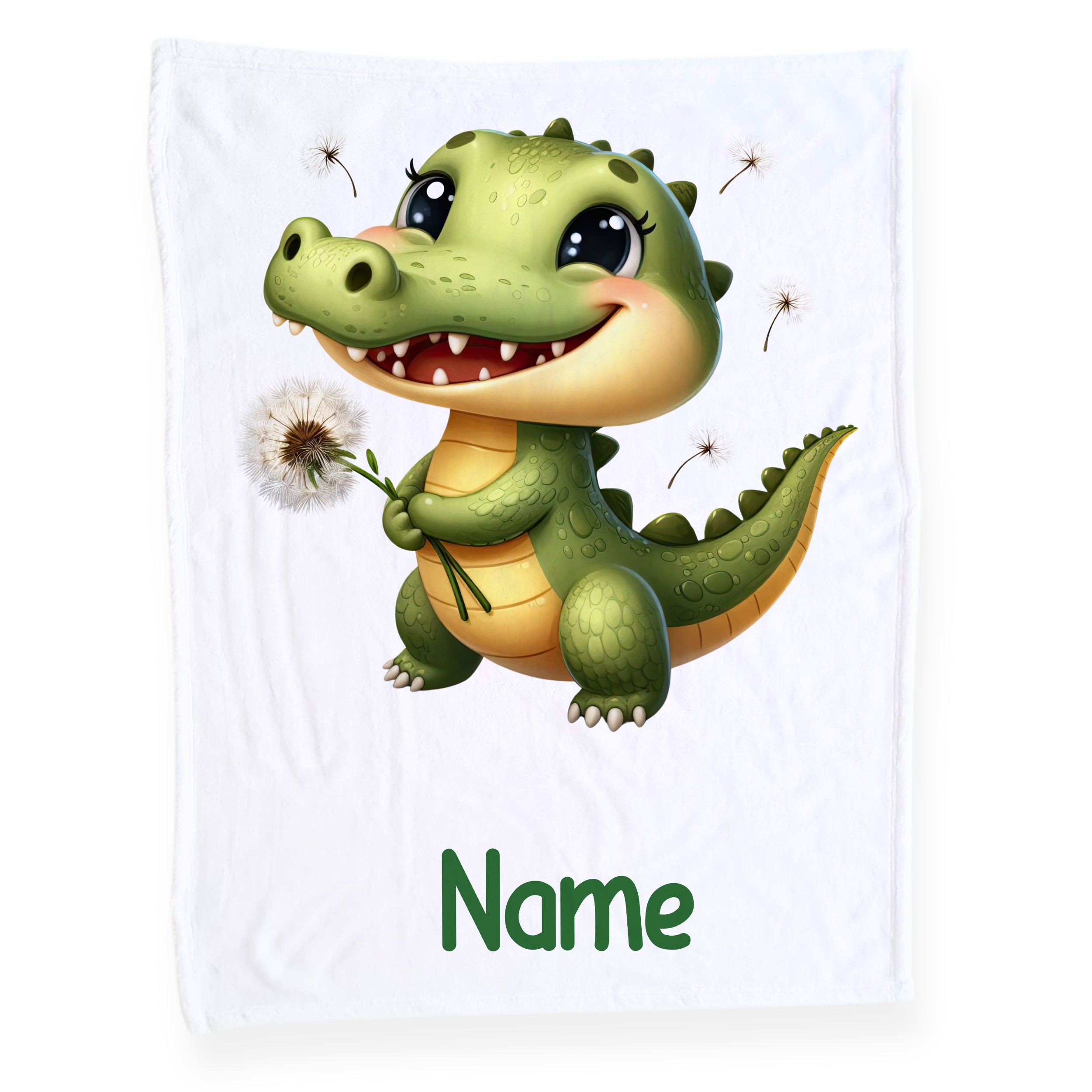 Babydecke mit niedlichem Krokodil