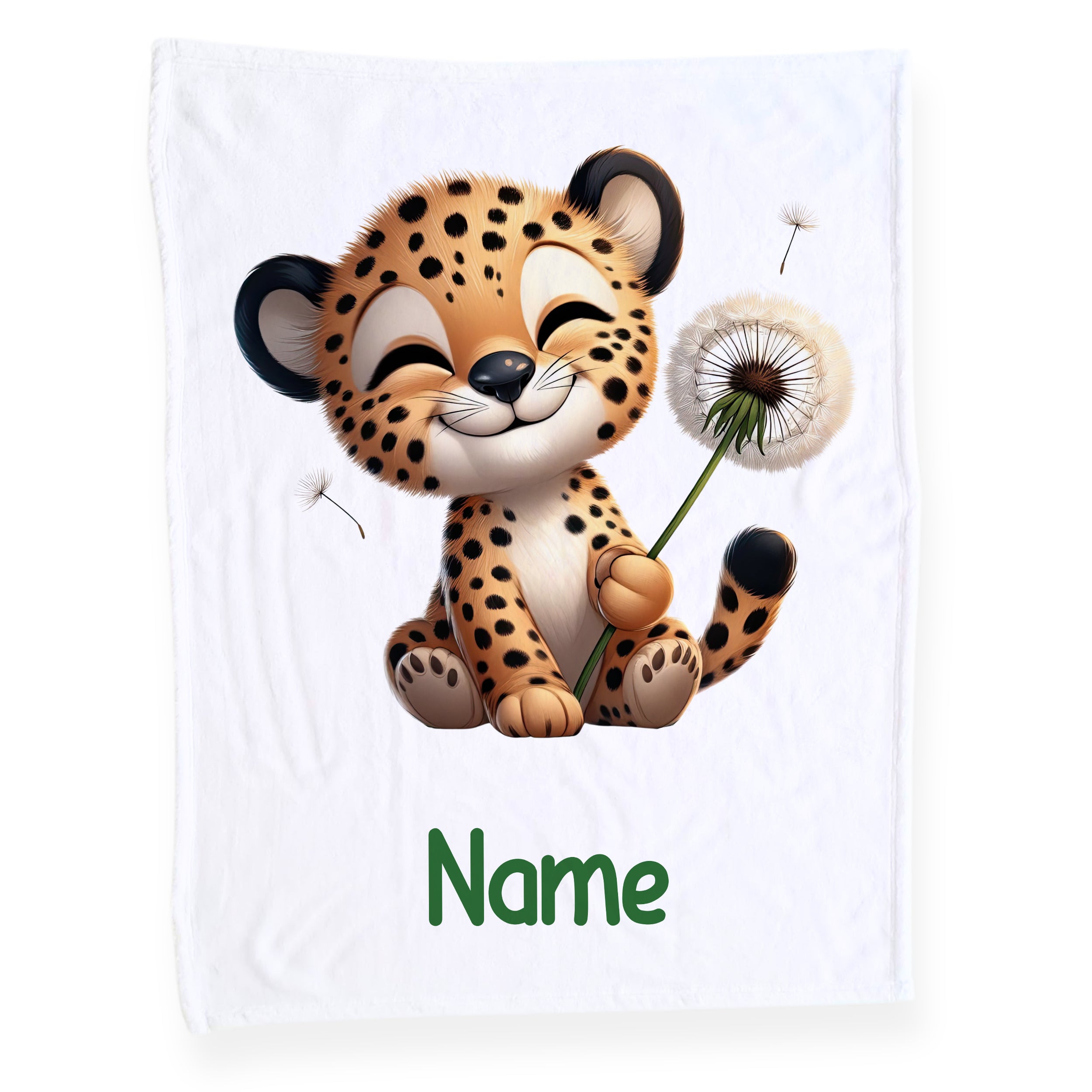 Babydecke mit niedlichem Leopardenmotiv