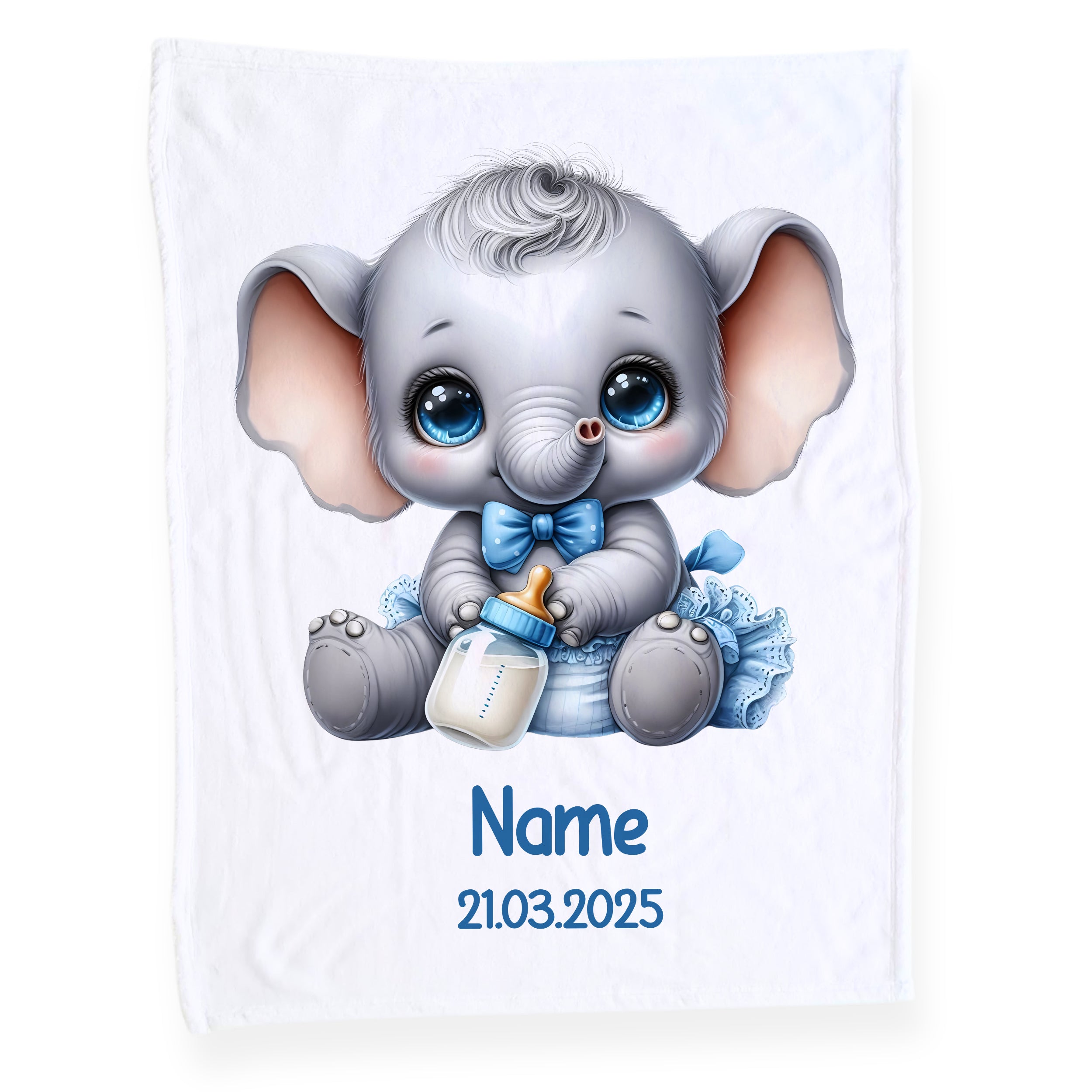 Babydecke mit niedlichem Elefanten