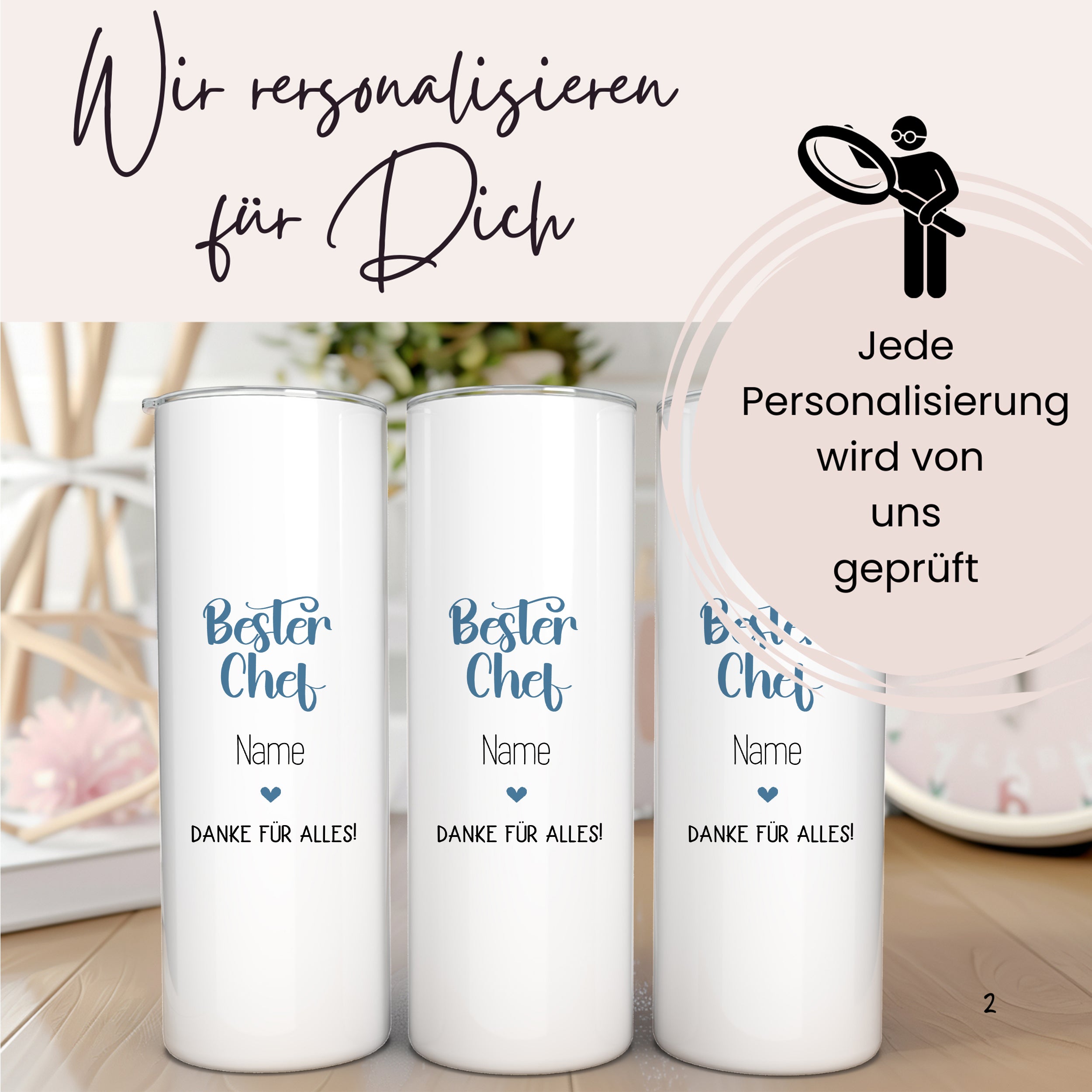 Thermobecher Bester Chef - Wertschätzung für deinen Lieblingskollegen