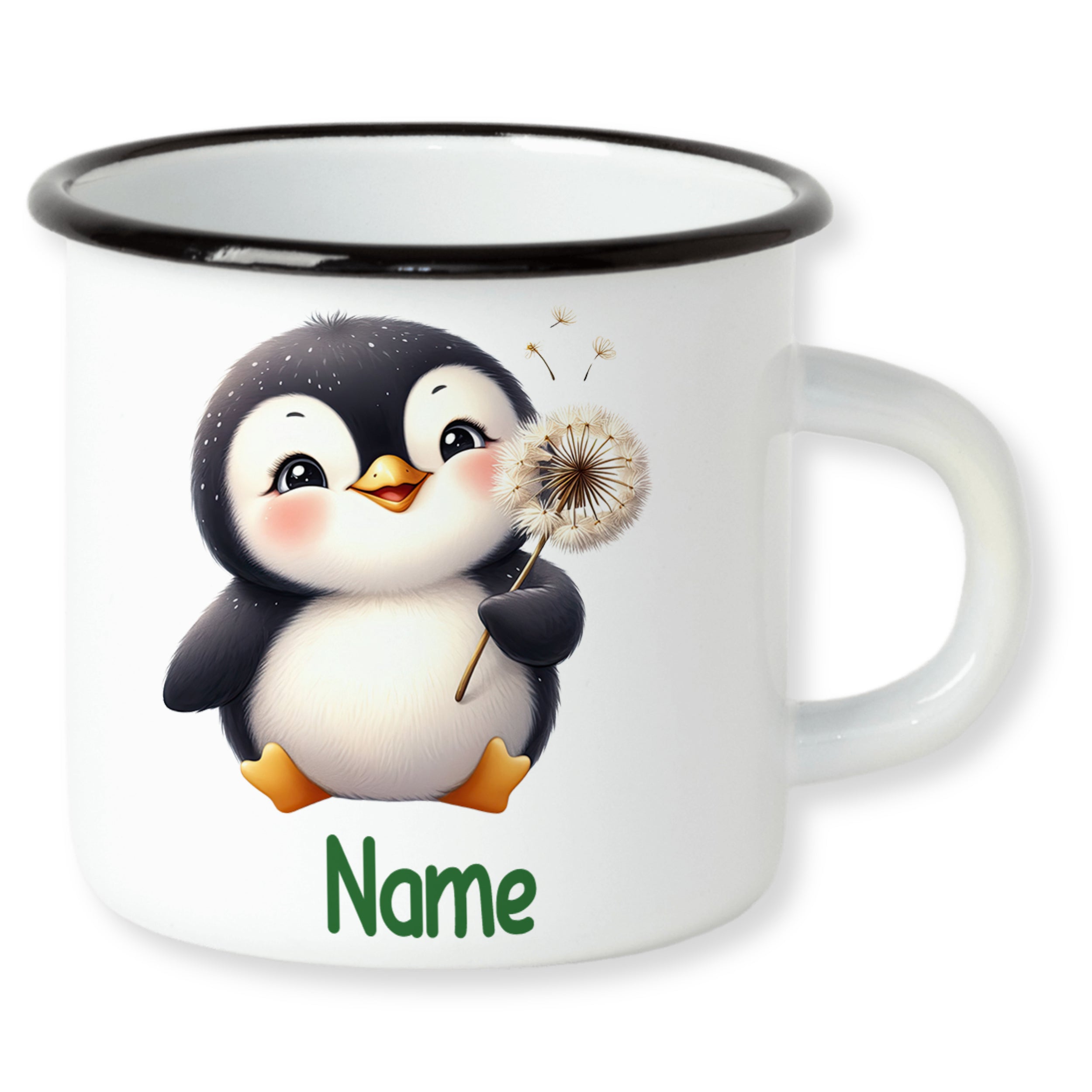 Emaillebecher Pinguin