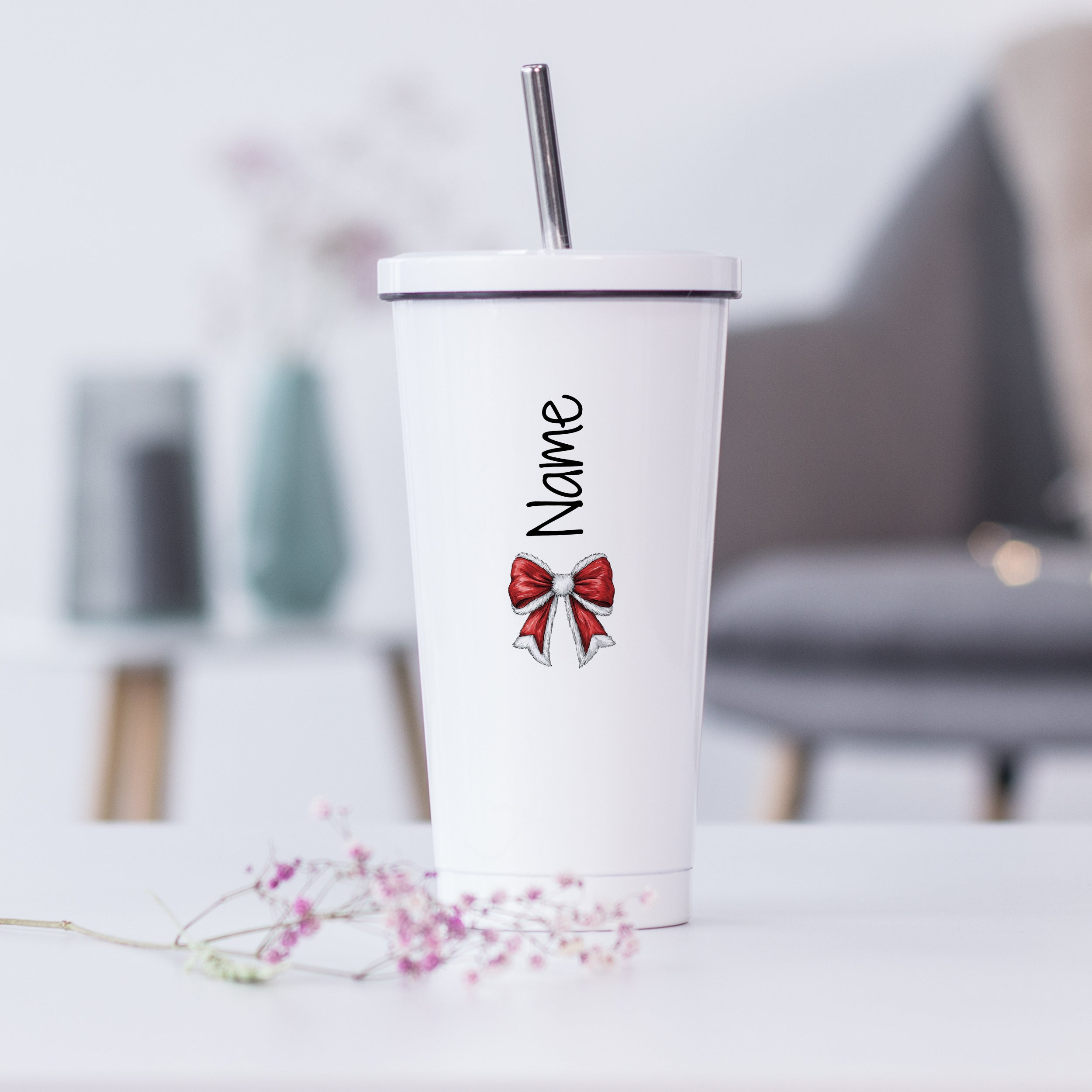 Trinkbecher mit Schleife