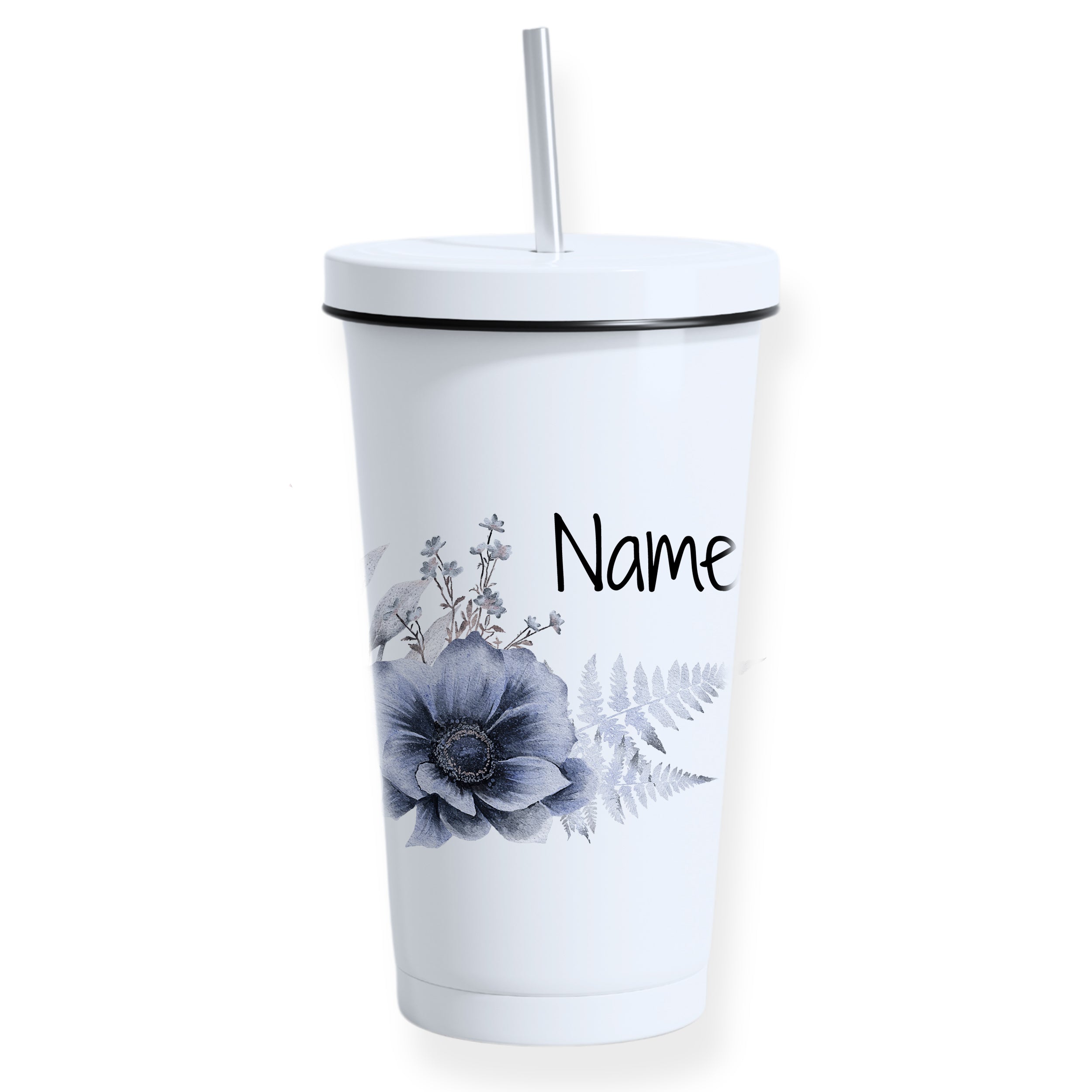 Trinkbecher mit Blumendesign