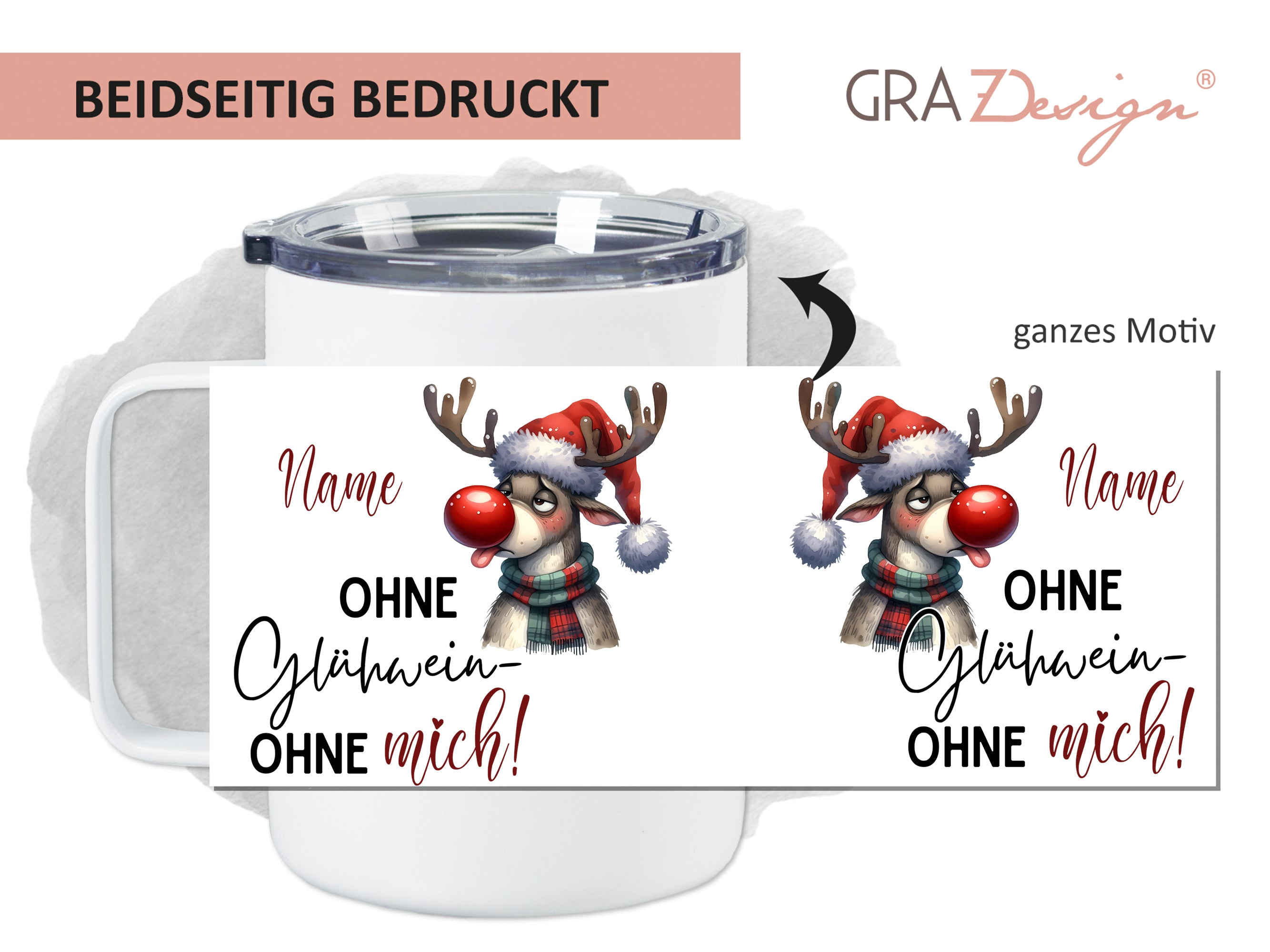 Wanderbecher Rentier