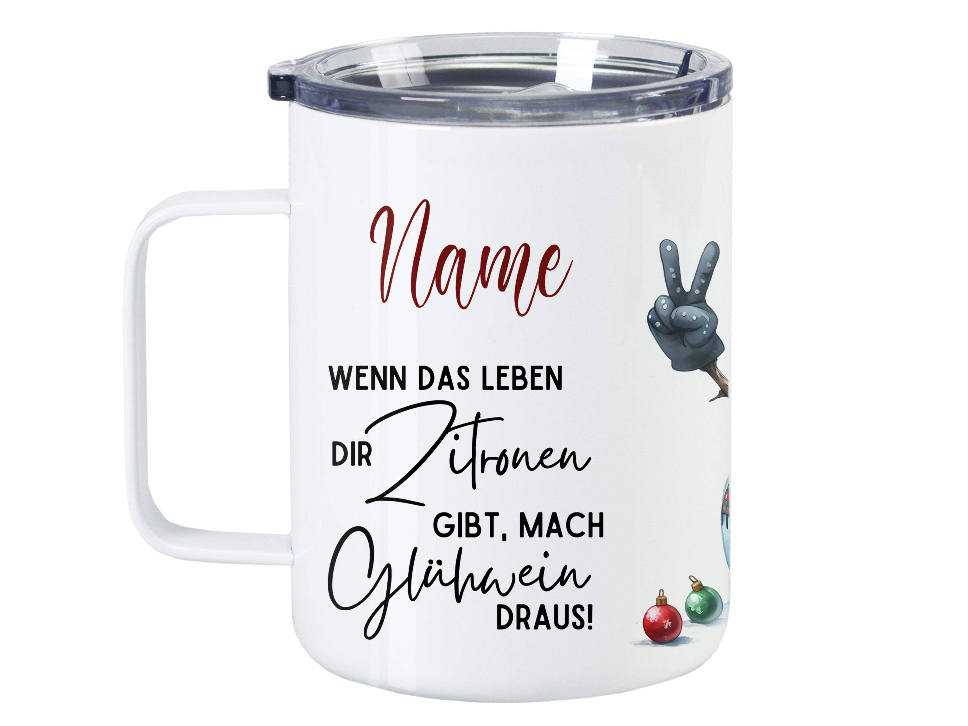 Wanderbecher mit persönlichem Spruch - Für fröhliche Auszeiten