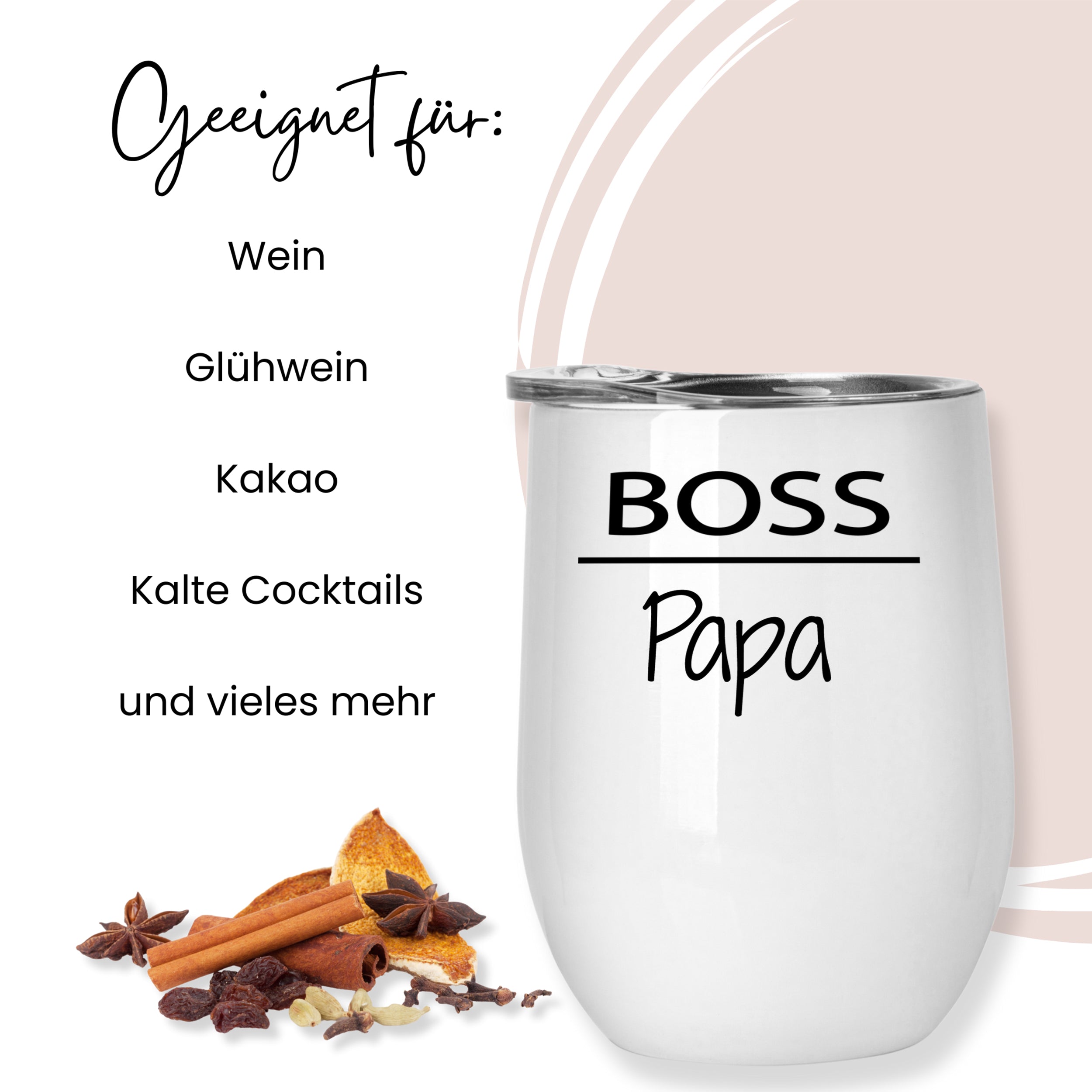 Weinbecher Set mit besonderen Botschaften - Für die besten Eltern
