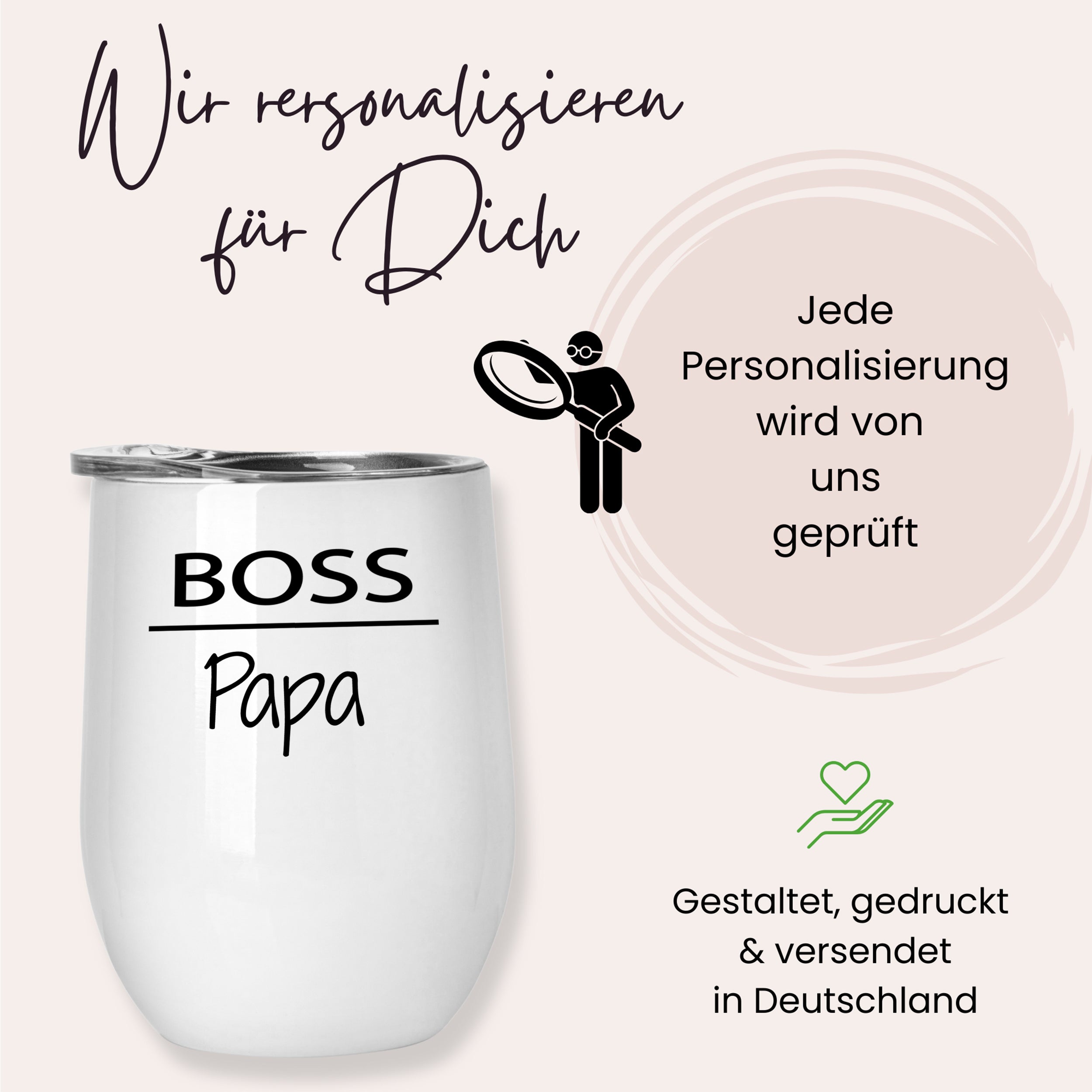 Weinbecher Set mit besonderen Botschaften - Für die besten Eltern