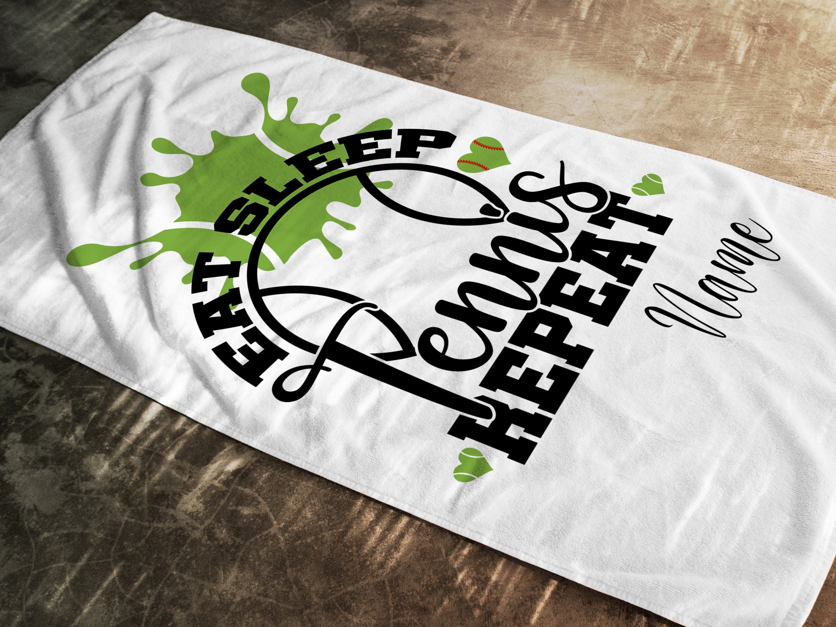 Handtuch Tennismotiv