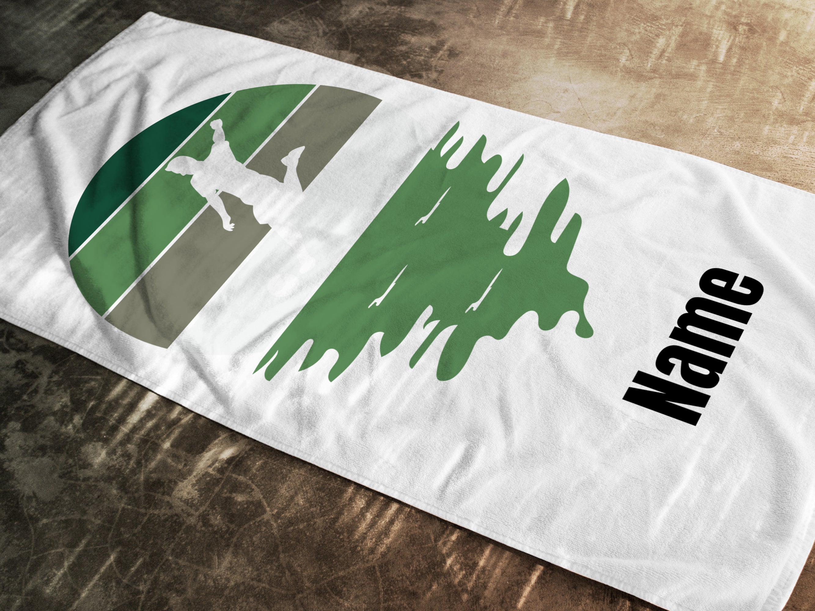 Badetuch Fußballspieler