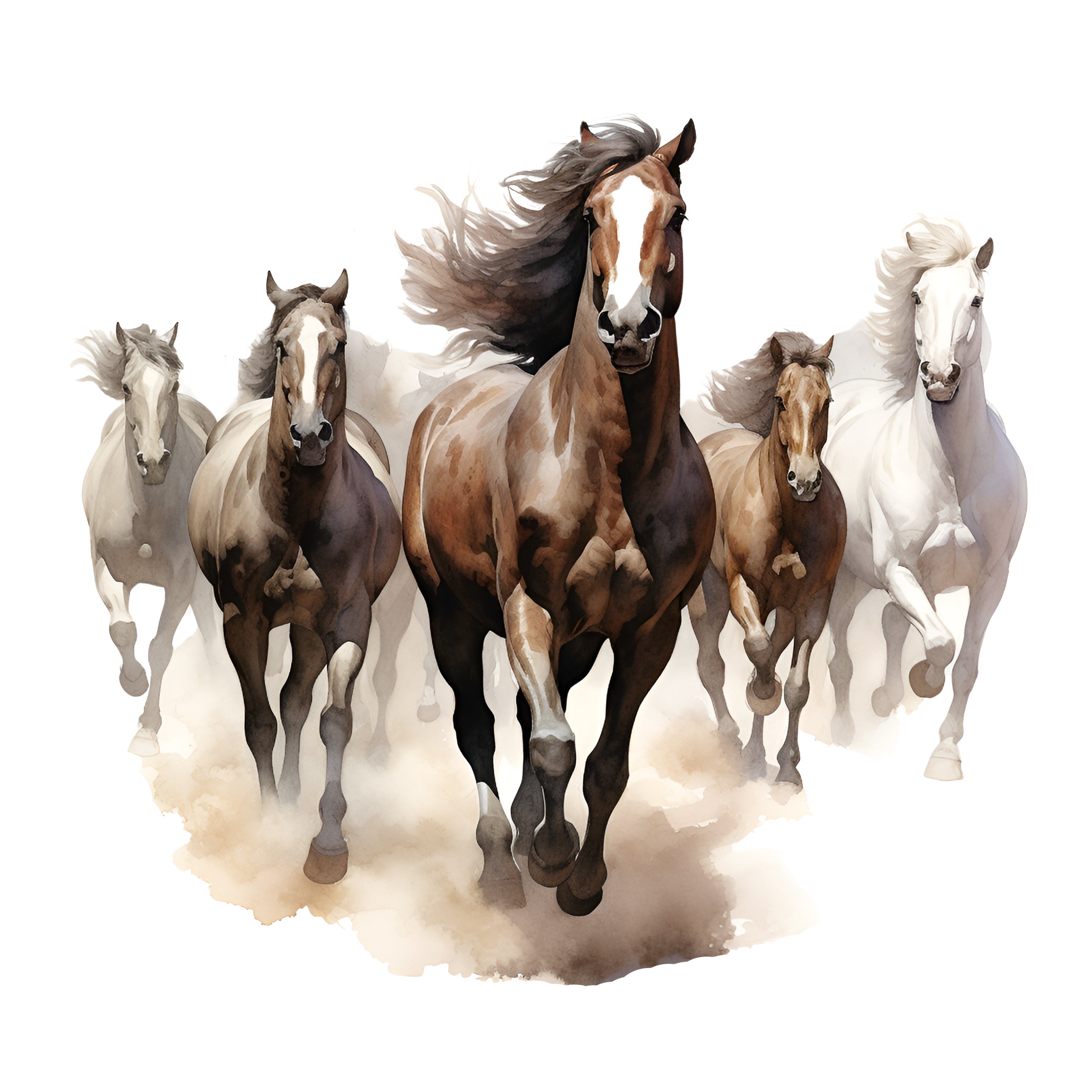 Wandtattoo Pferdeherde