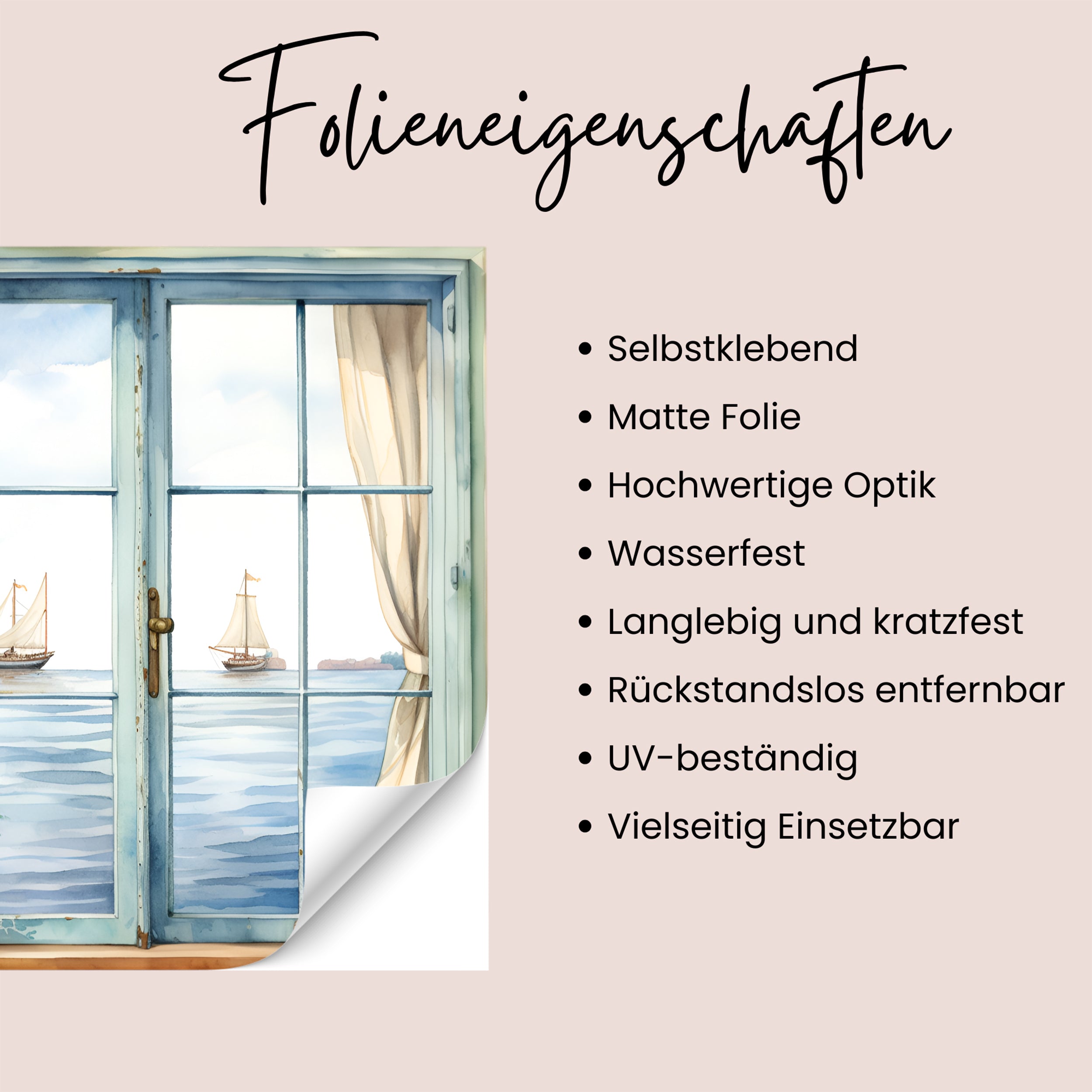 Wandtattoo Fensterblick