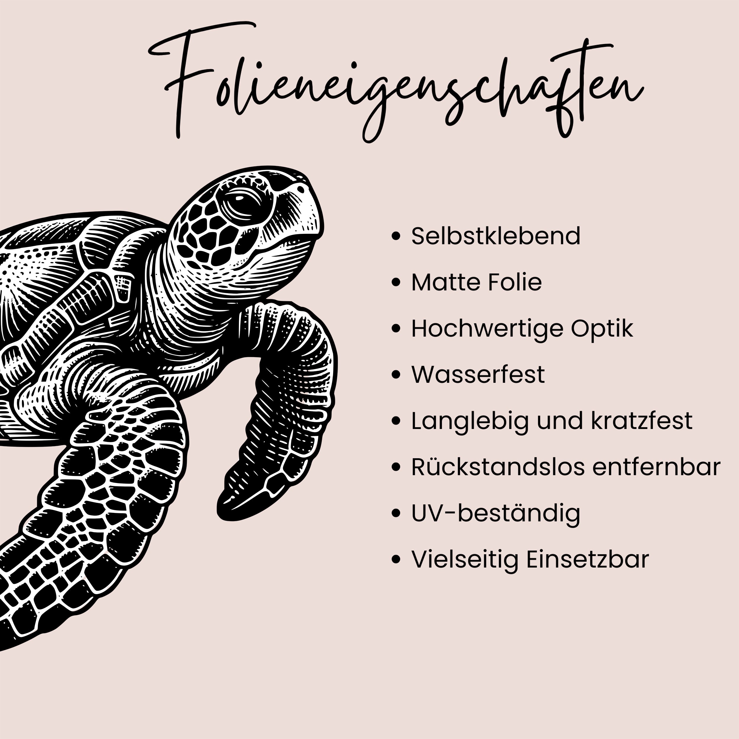 Wandtattoo Meeresschildkröte