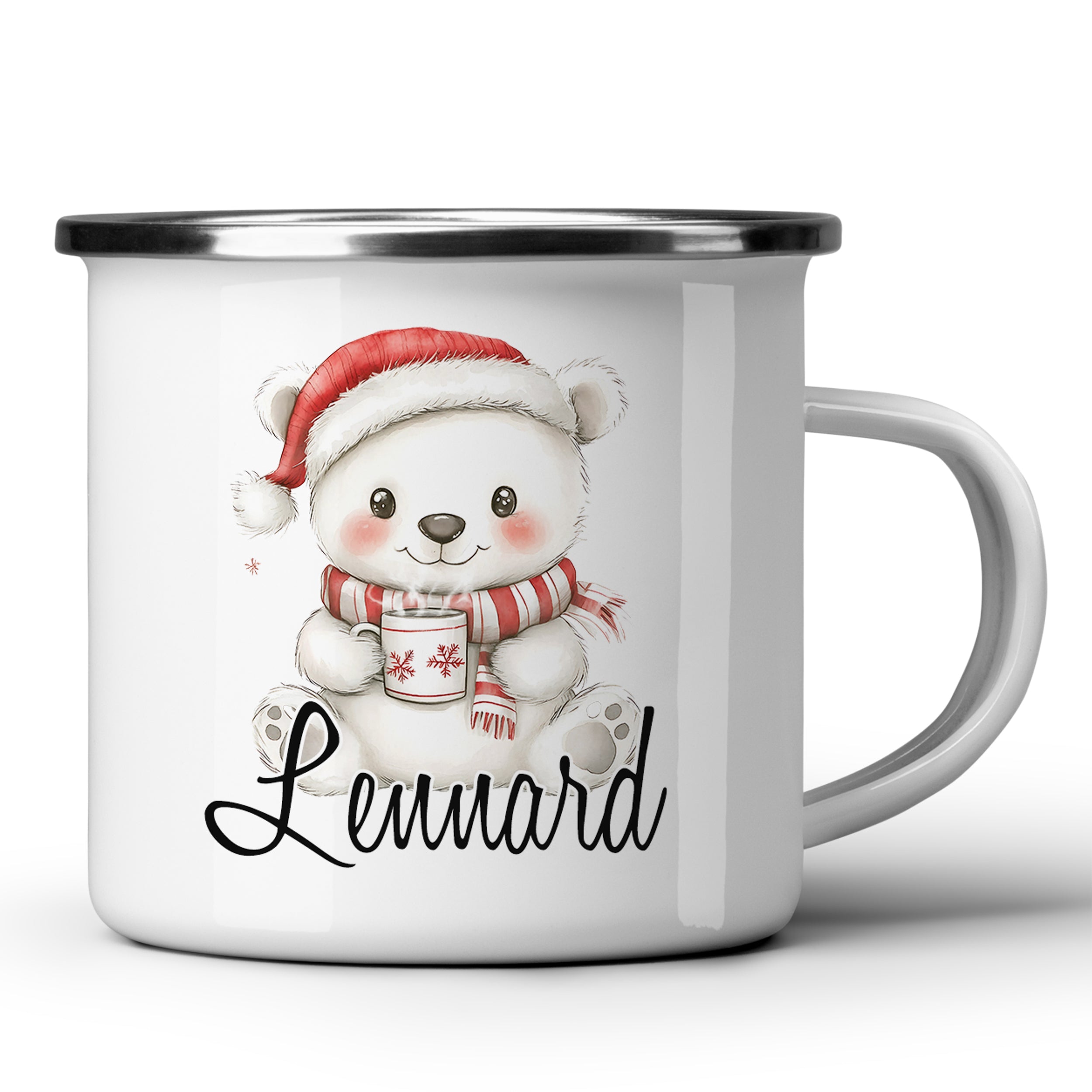 Emaille Becher Bärchen