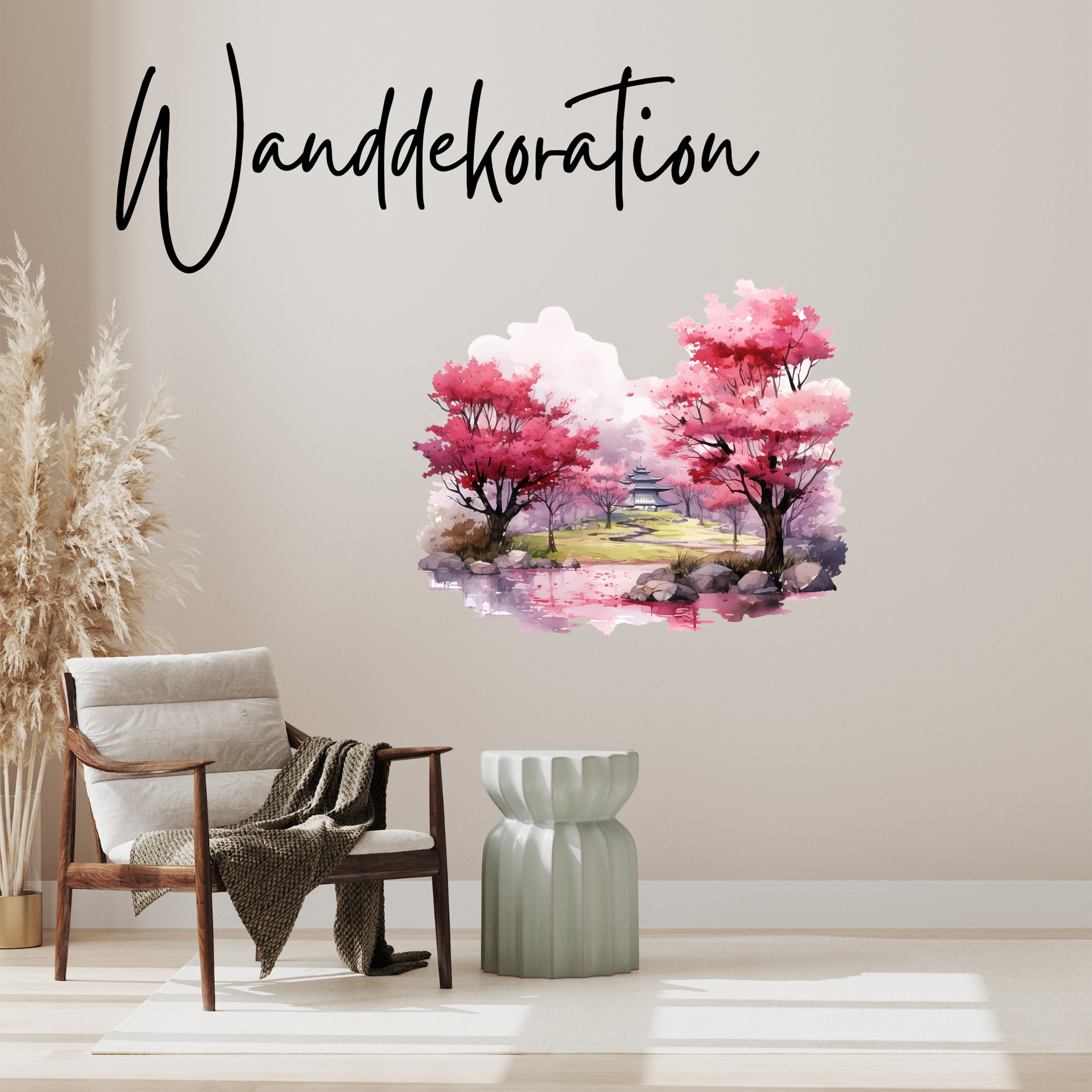 Wandtattoo Kirschblüten