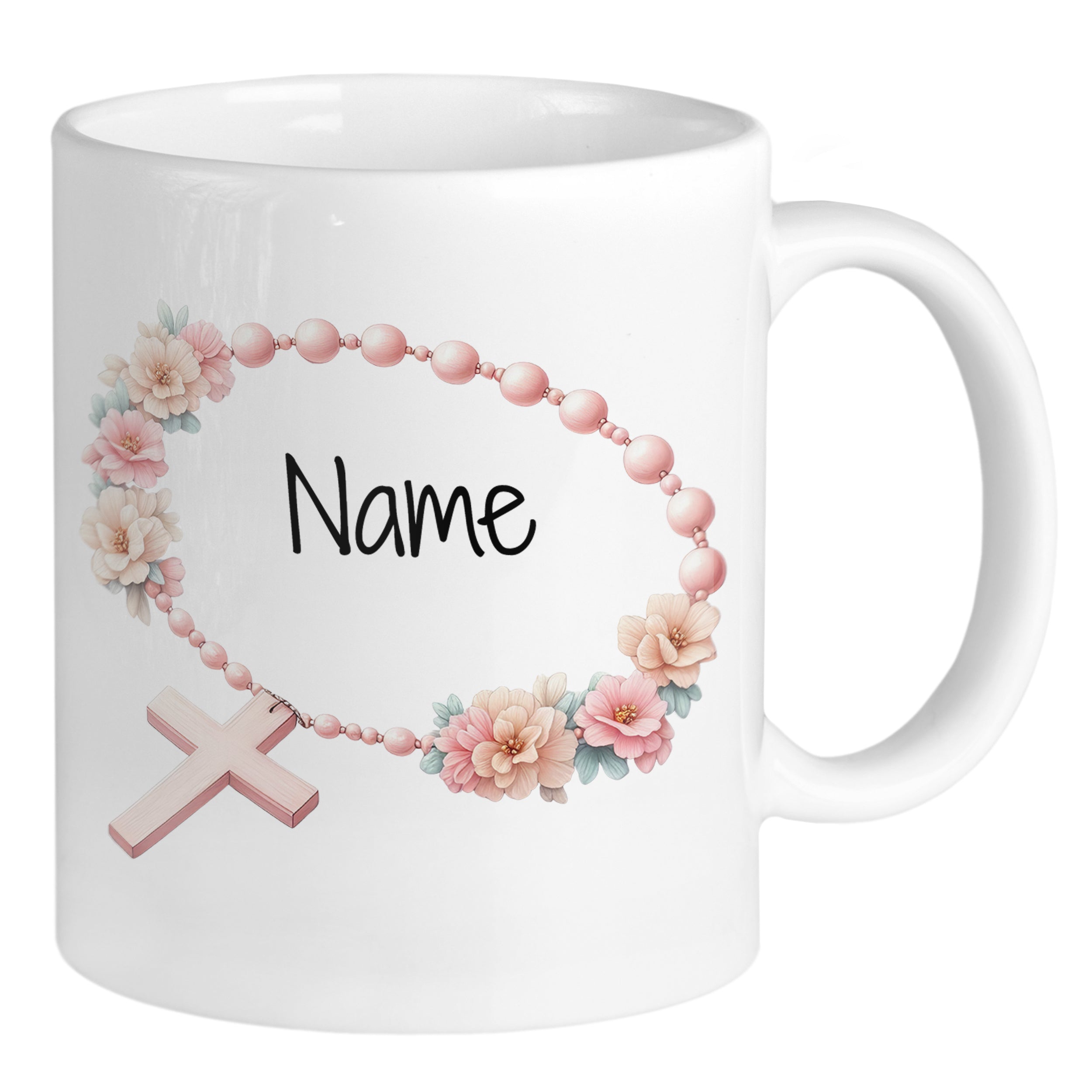 Tasse mit Rosenkranz-Motiv - Für besondere Momente