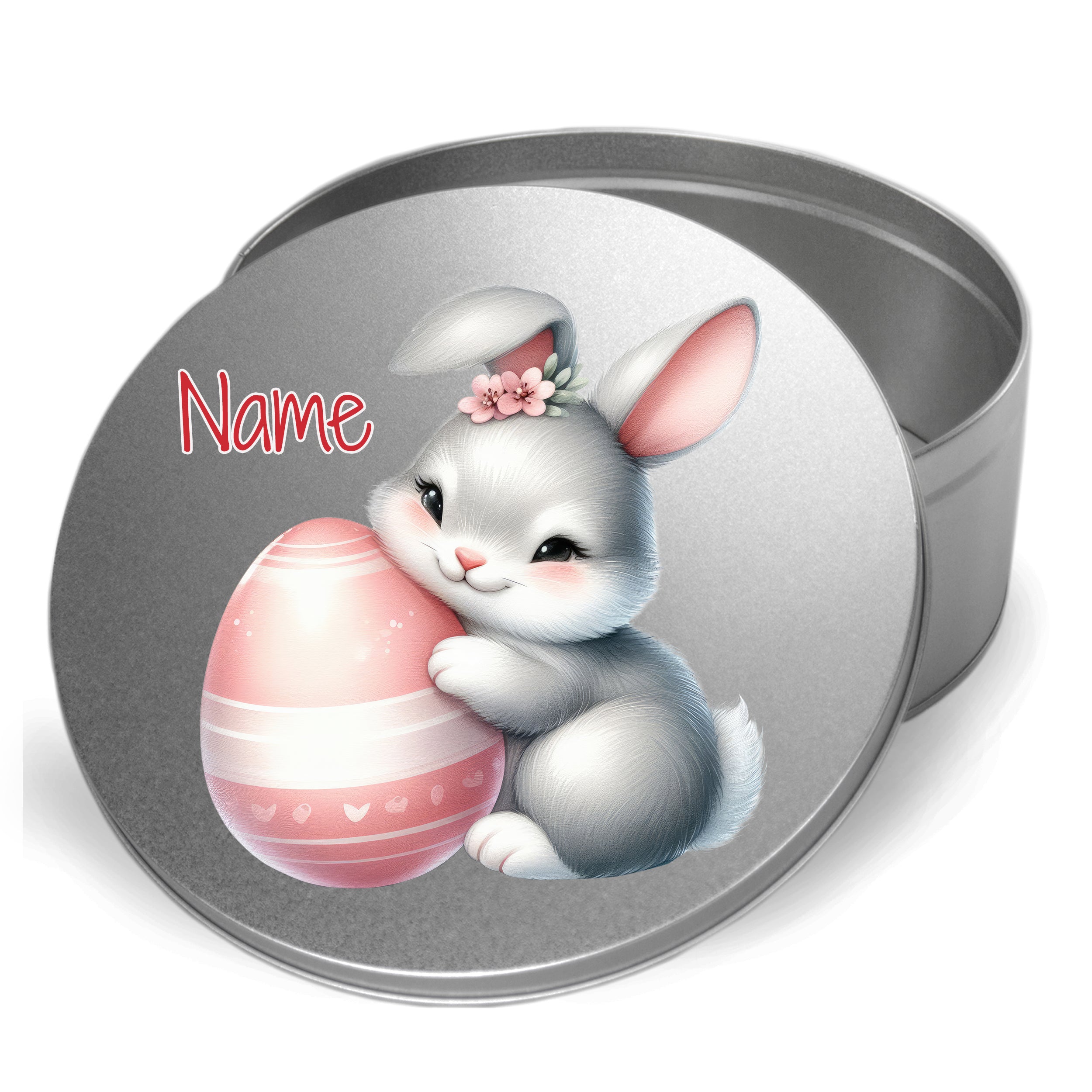 Keksdose mit niedlichem Hasenmotiv