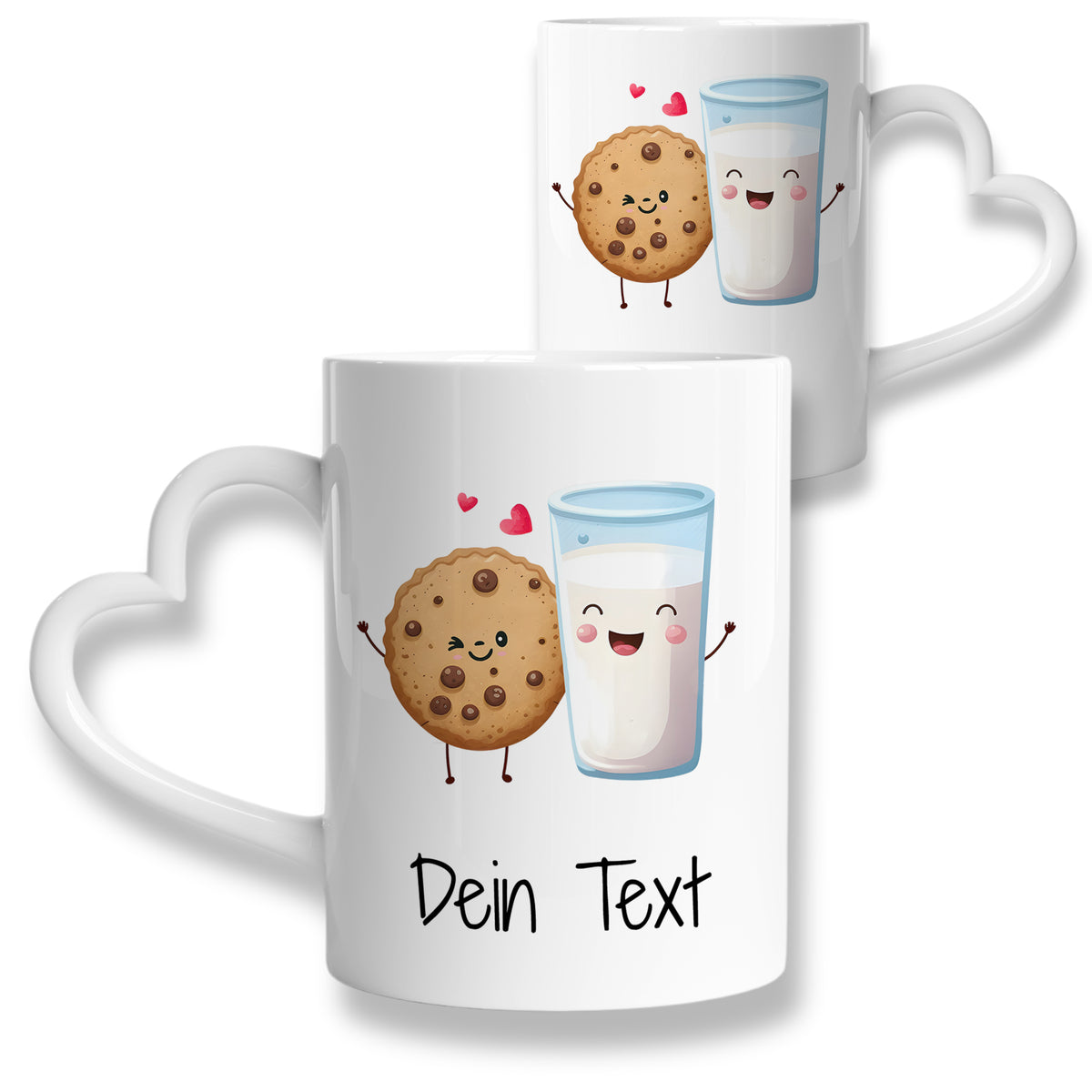 Tassen Set Keks und Milch