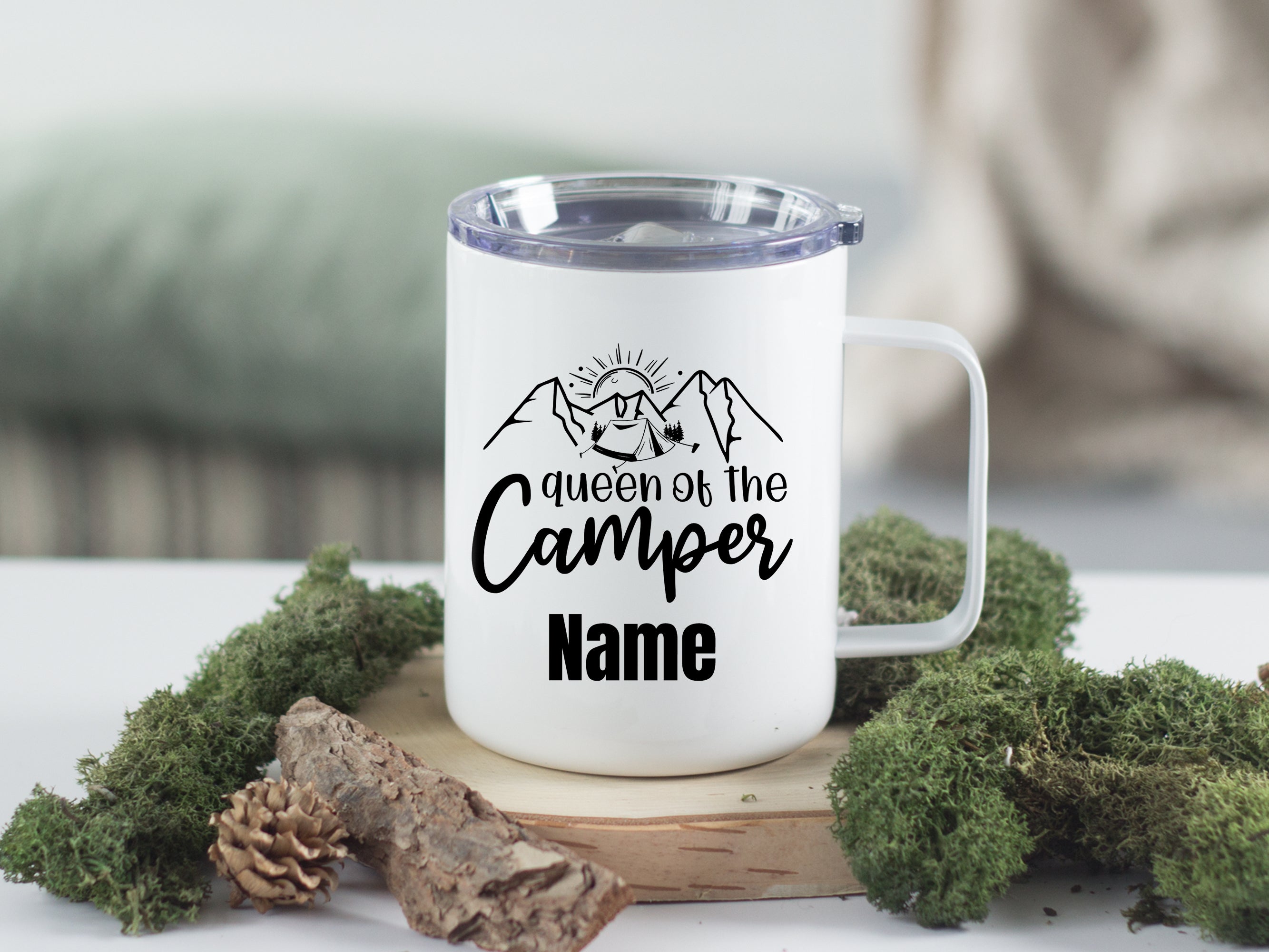 Wanderbecher Queen of the Camper - Für Abenteuerlustige