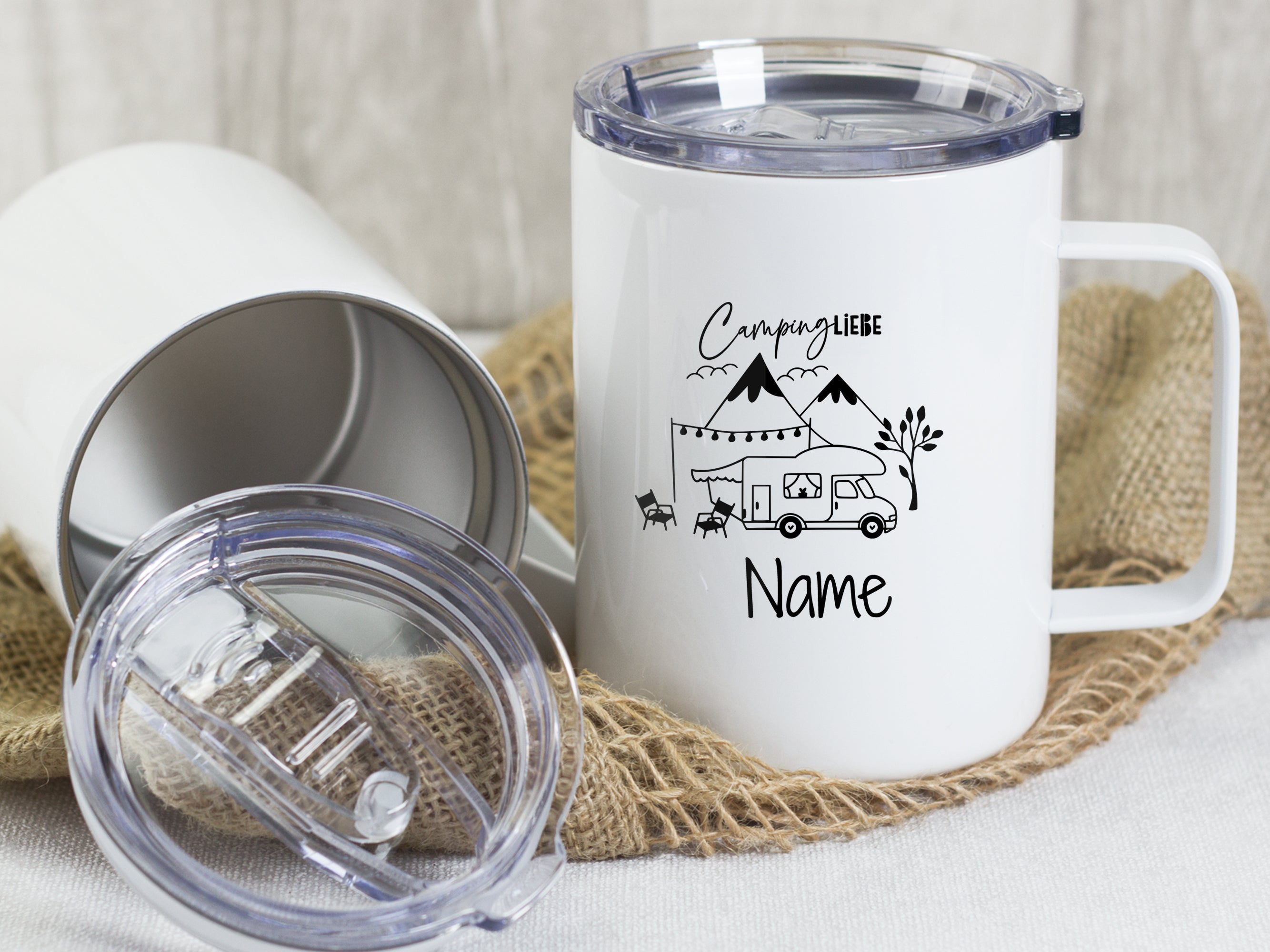 Wanderbecher Campingliebe - Für unvergessliche Abenteuer