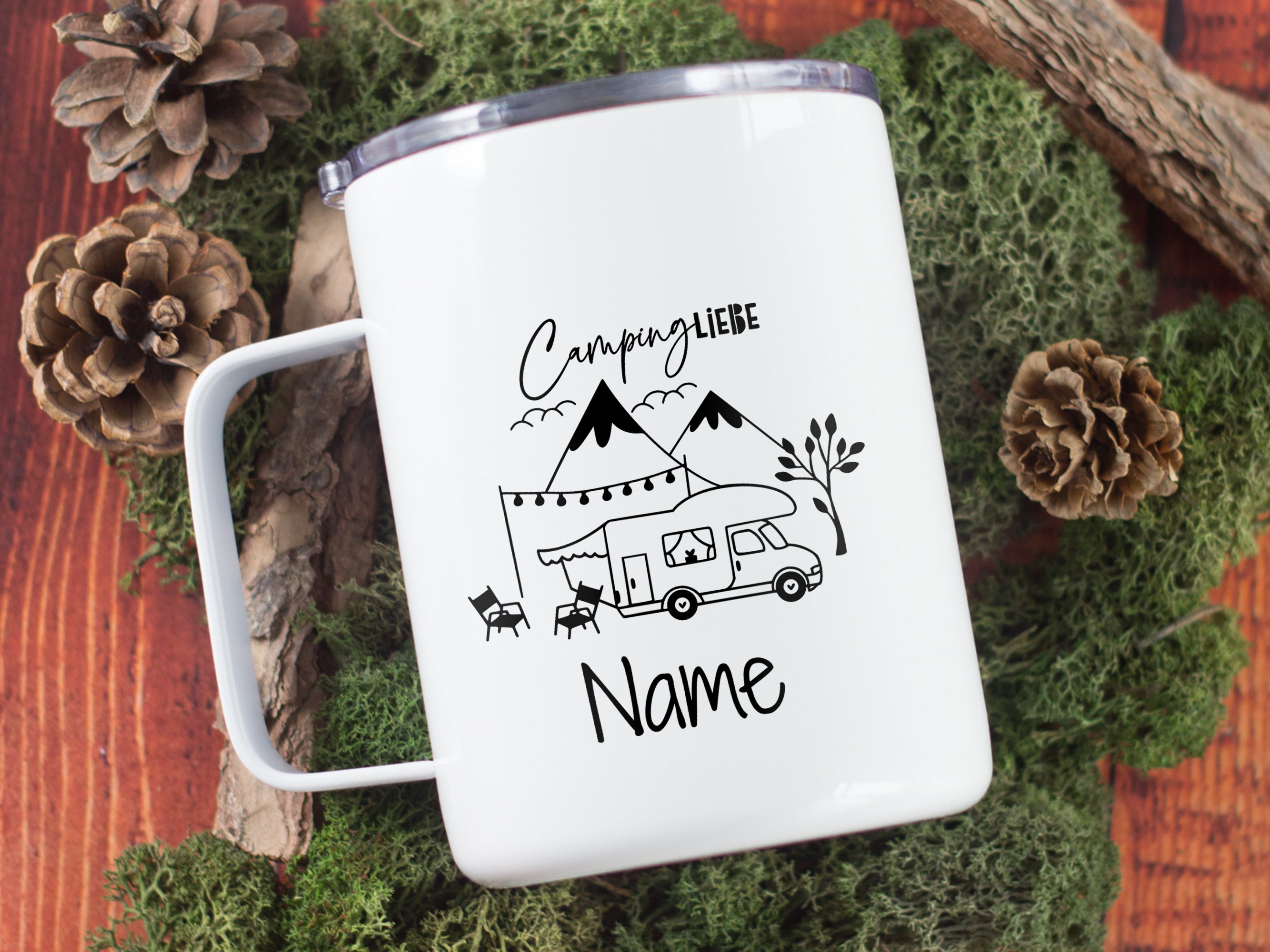 Wanderbecher Campingliebe - Für unvergessliche Abenteuer