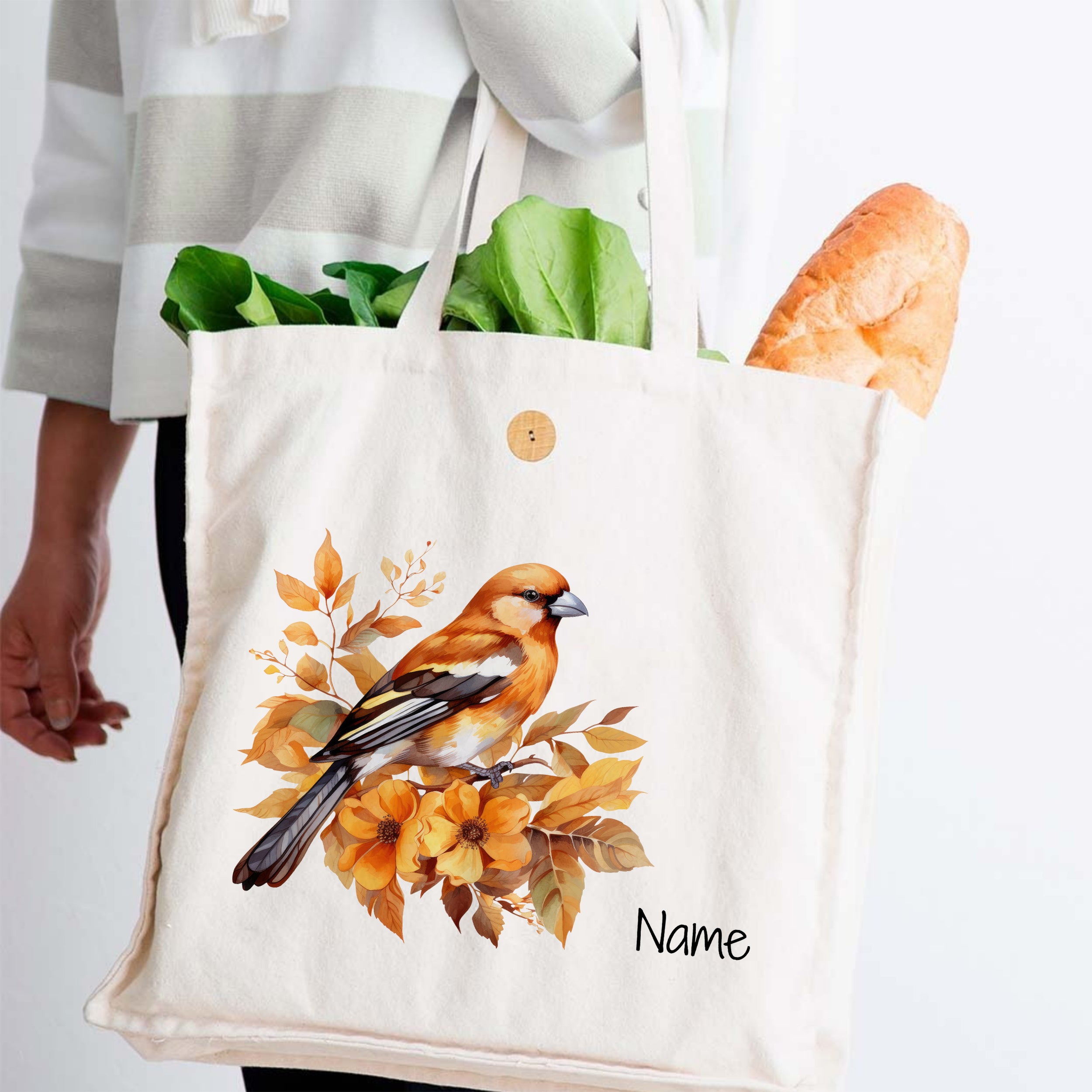 Tasche mit Rotkehlchen