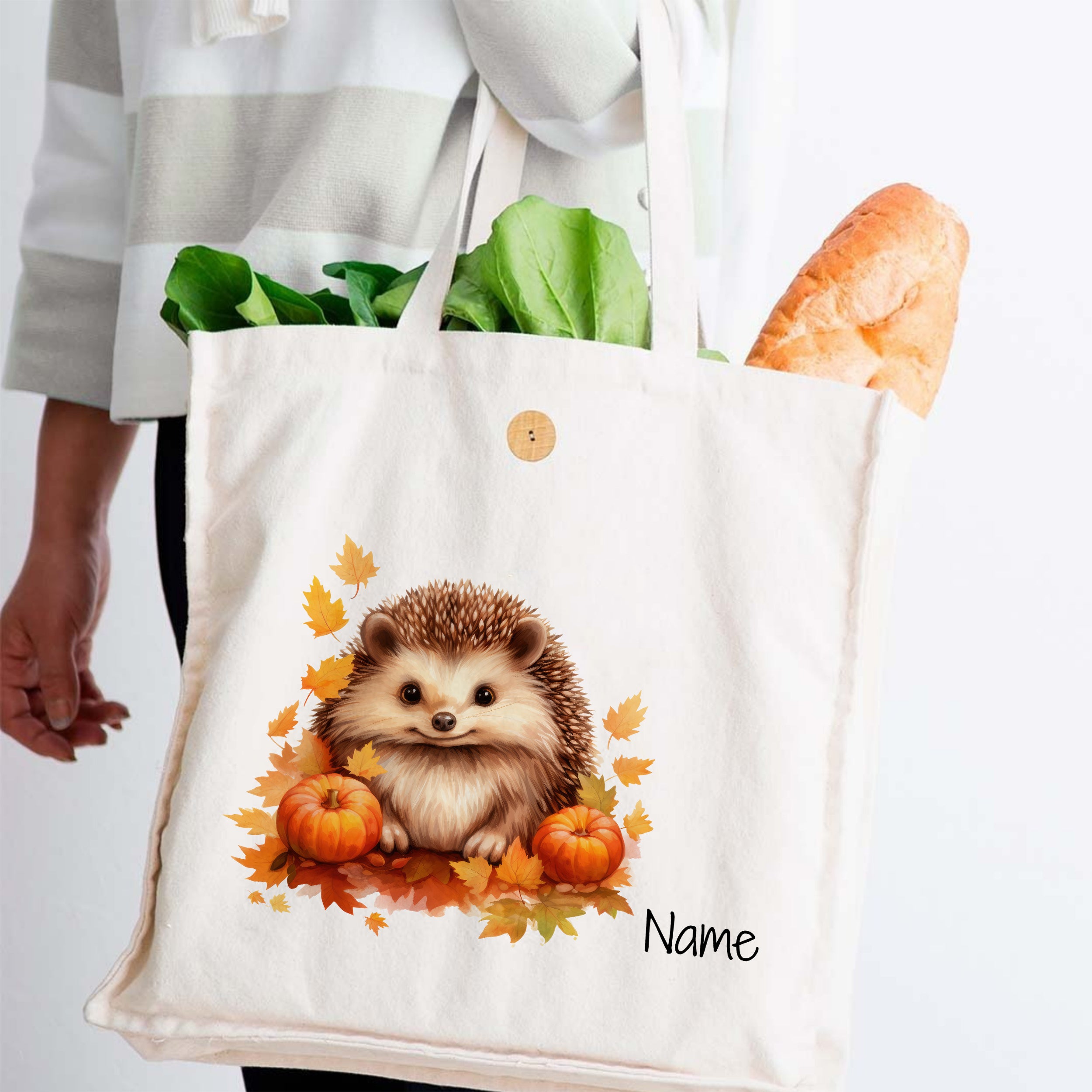 Tasche mit Igelmotiv