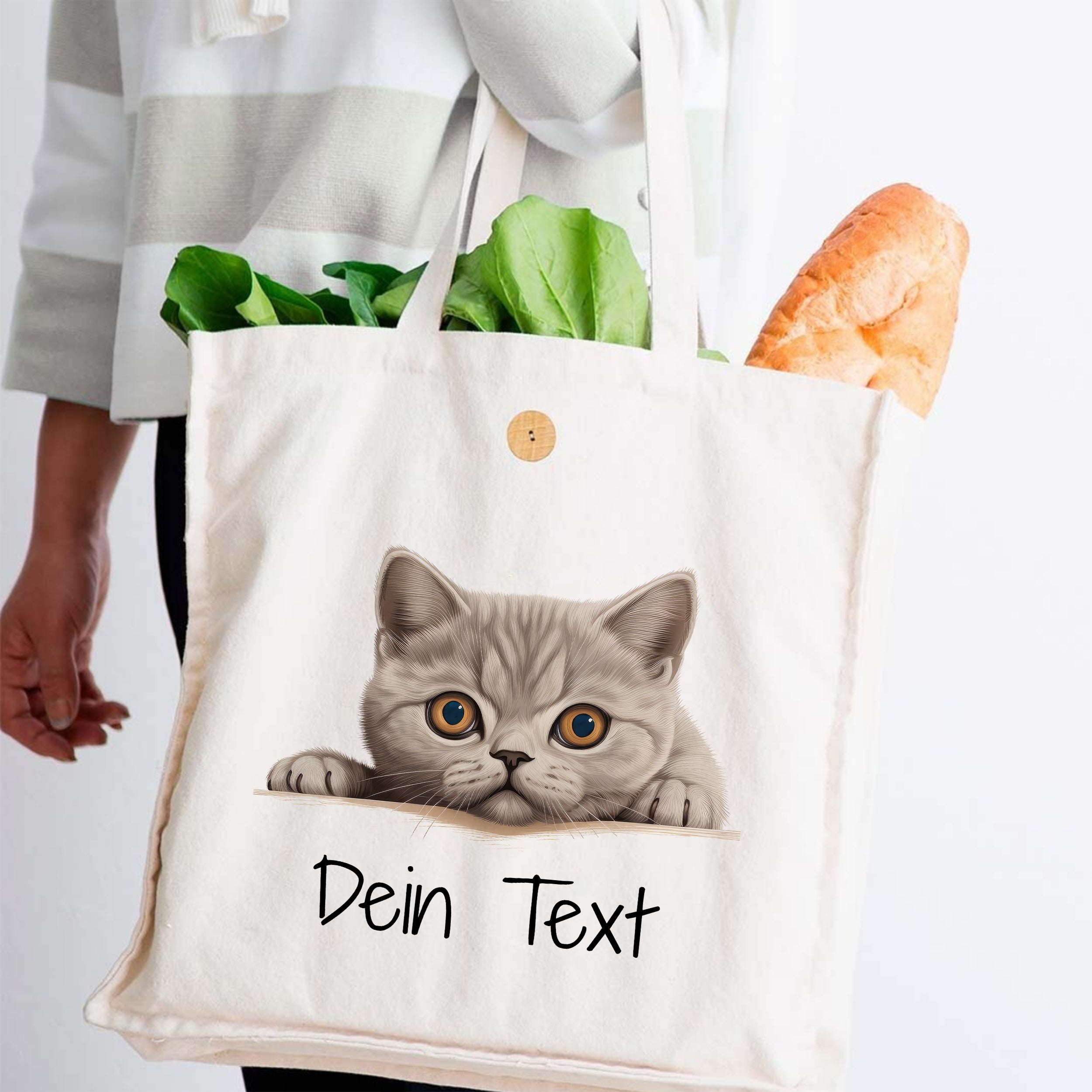 Tasche mit süßem Katzenmotiv