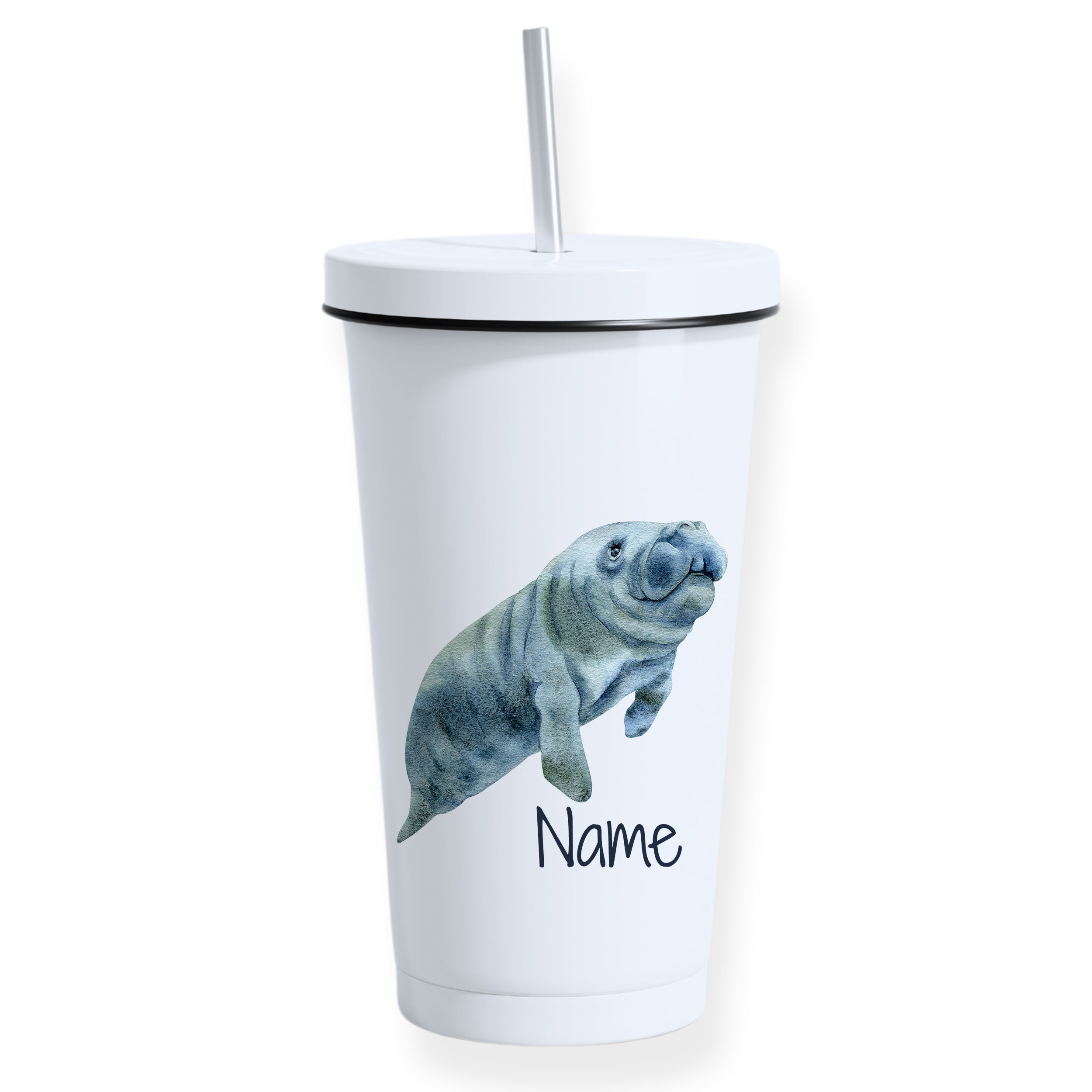 Trinkbecher mit Walross-Motiv