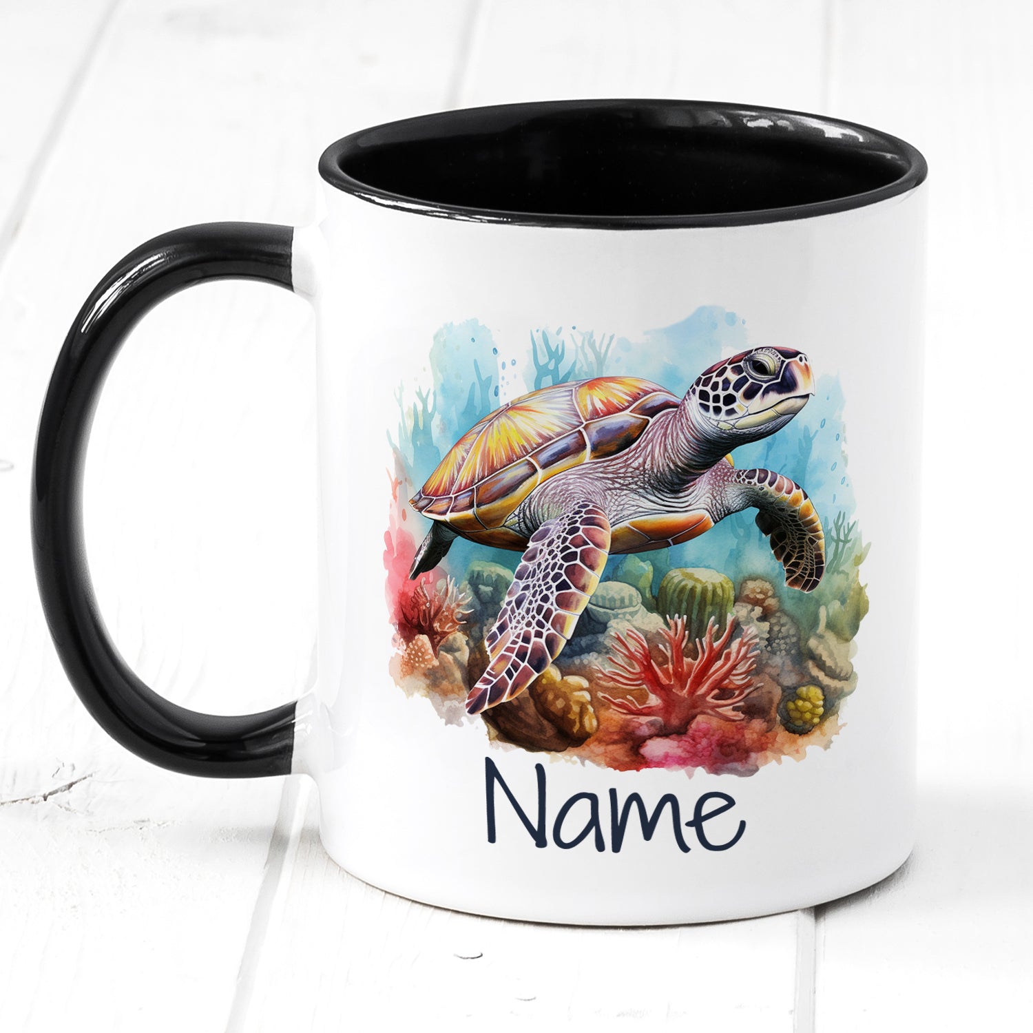 Tasse Meeresschildkröte