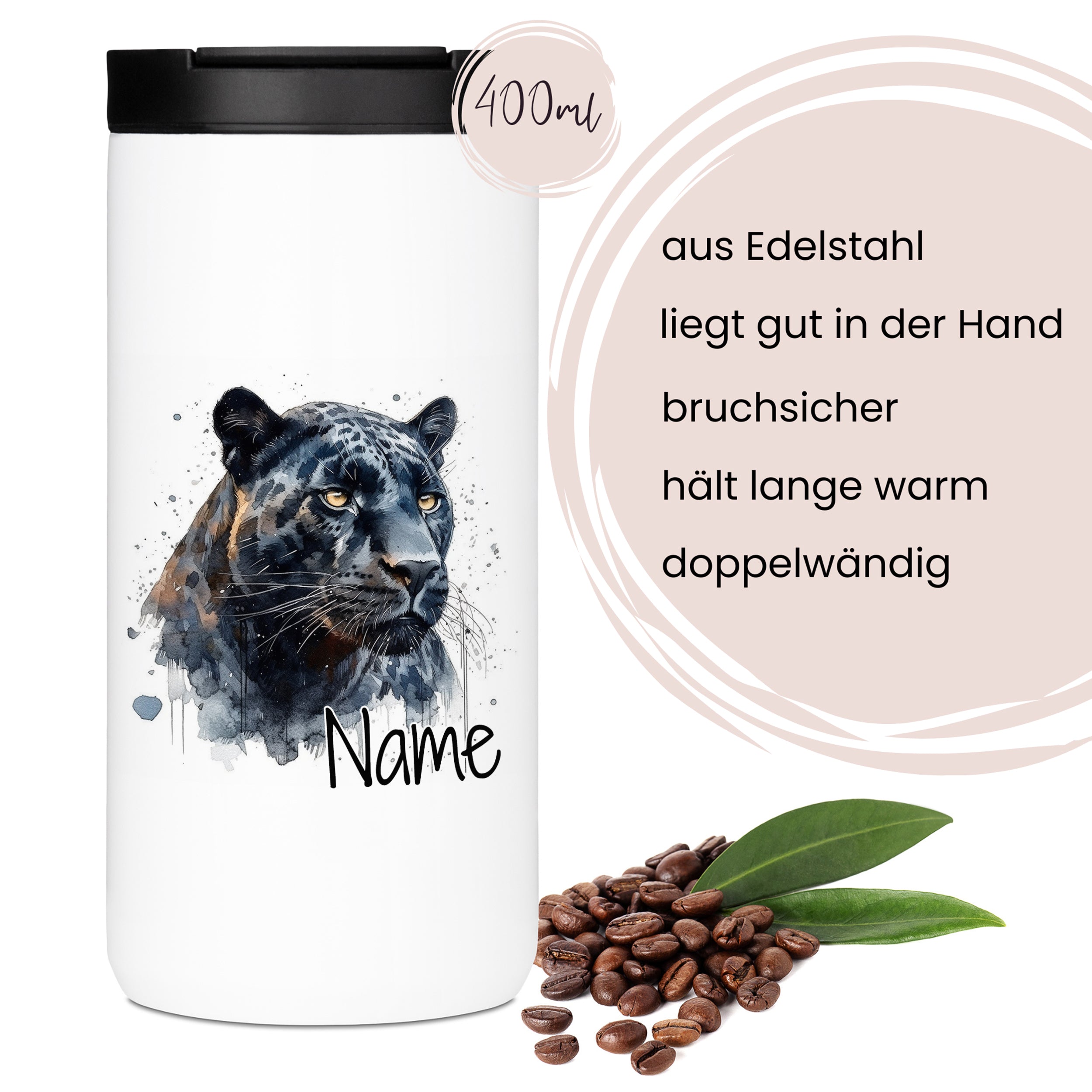 Kaffeebecher Leopard