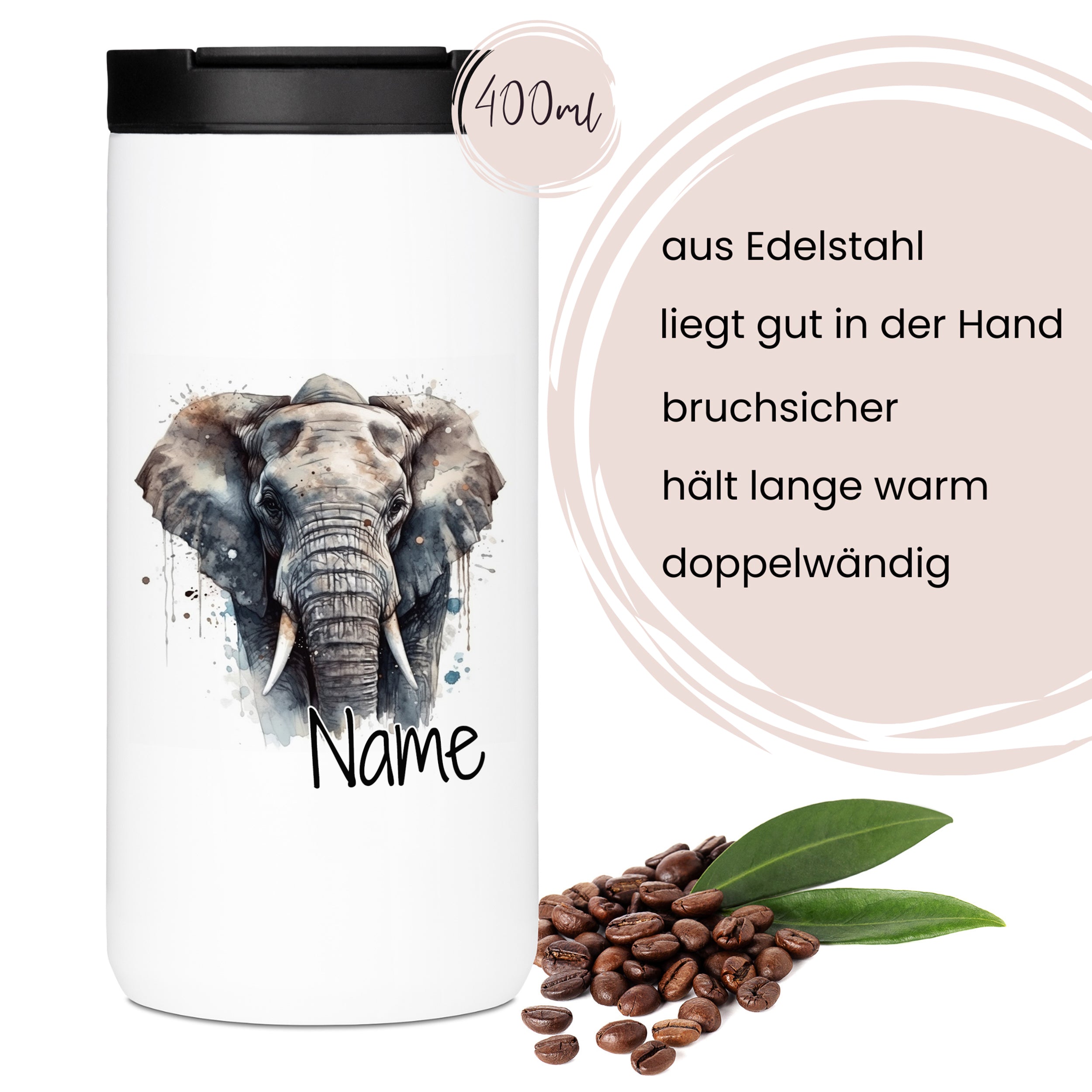 Kaffeebecher Elefant