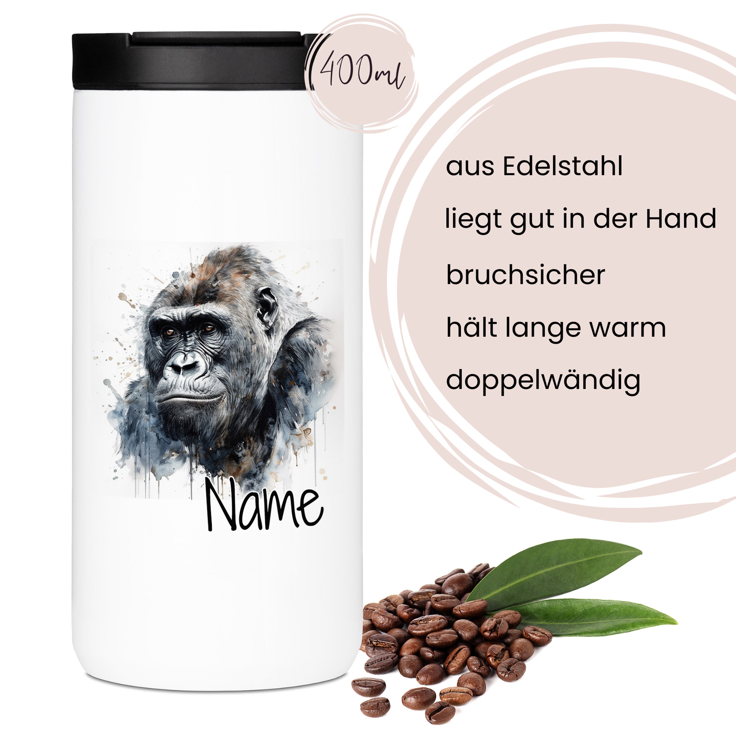 Kaffeebecher Gorilla