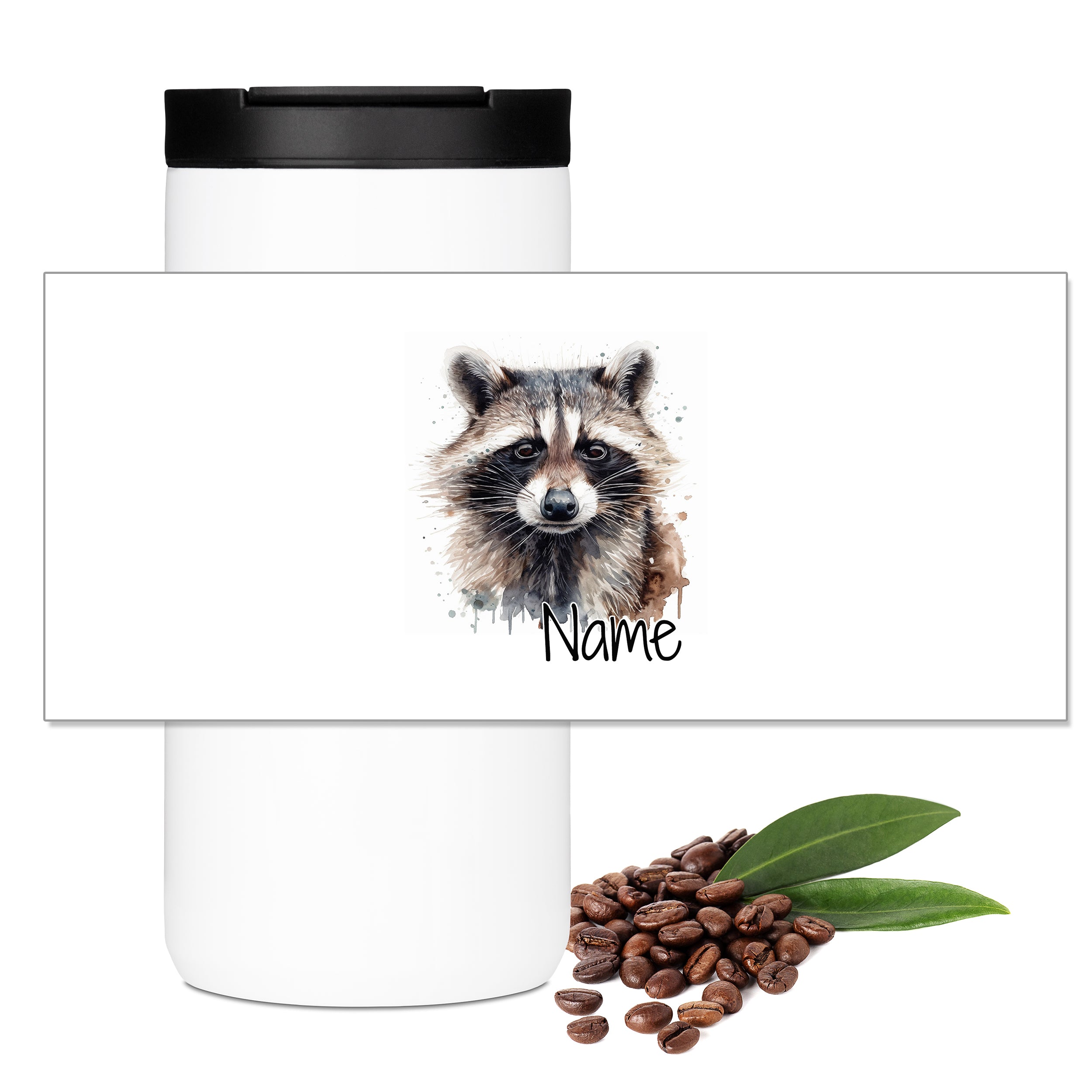 Kaffeebecher Waschbär