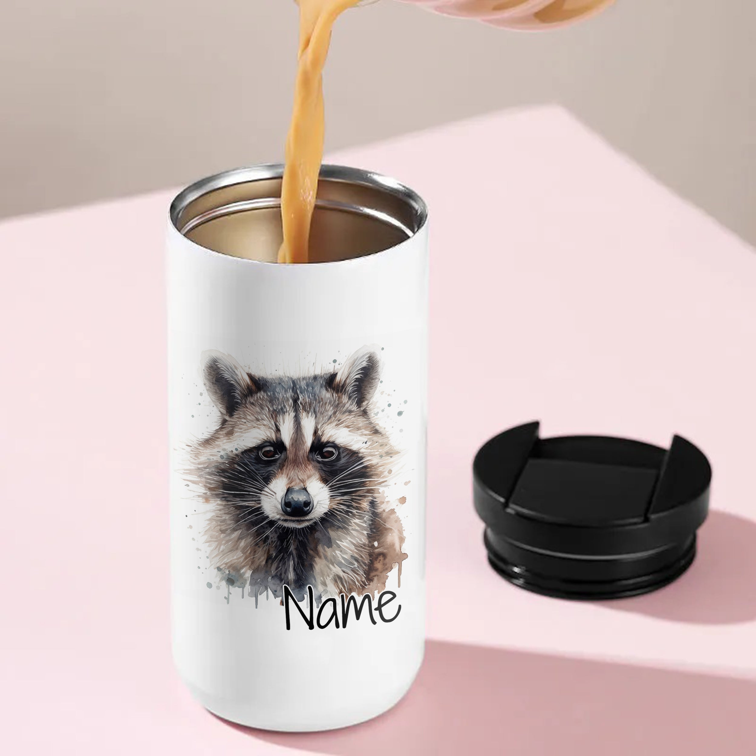 Kaffeebecher Waschbär