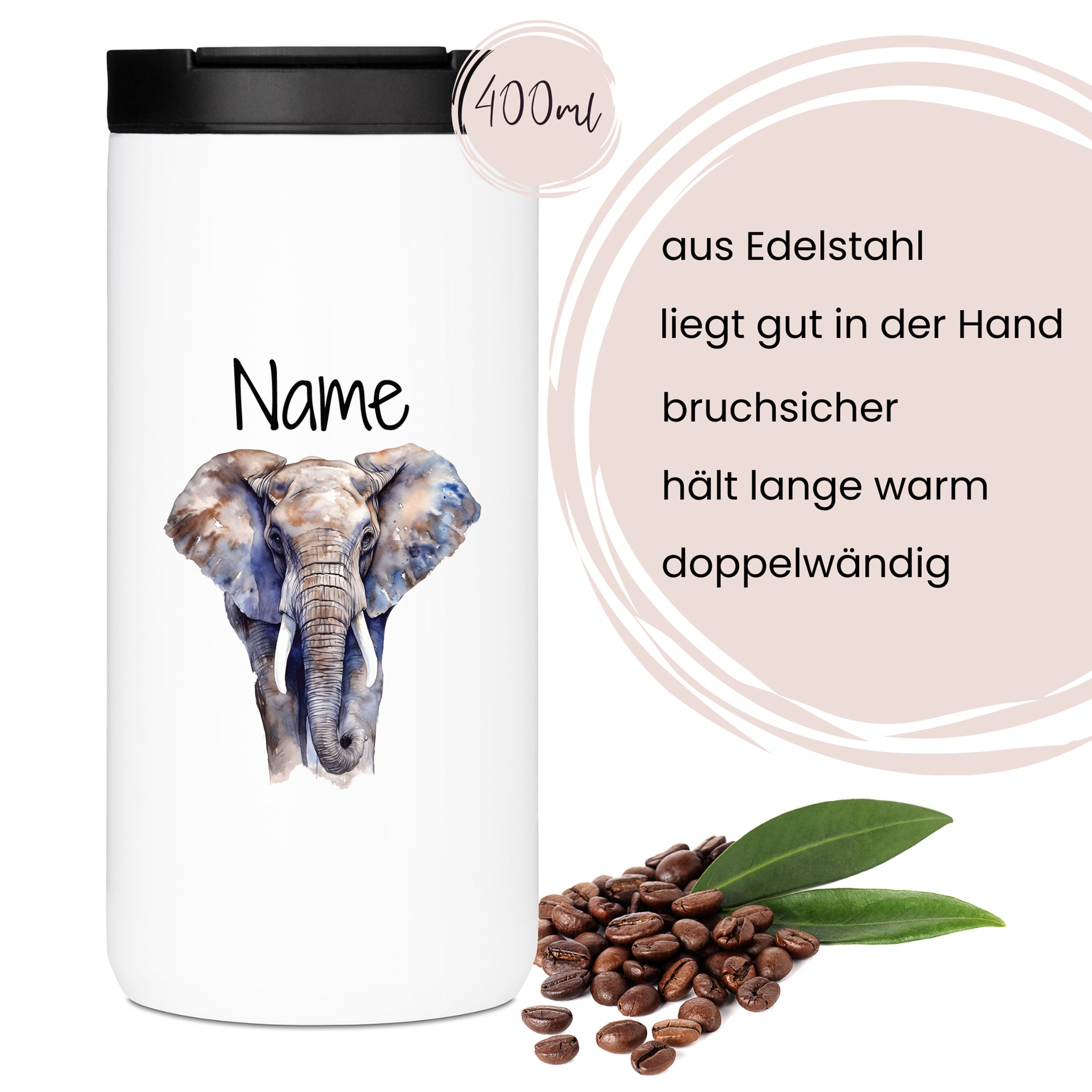 Kaffeebecher Elefant