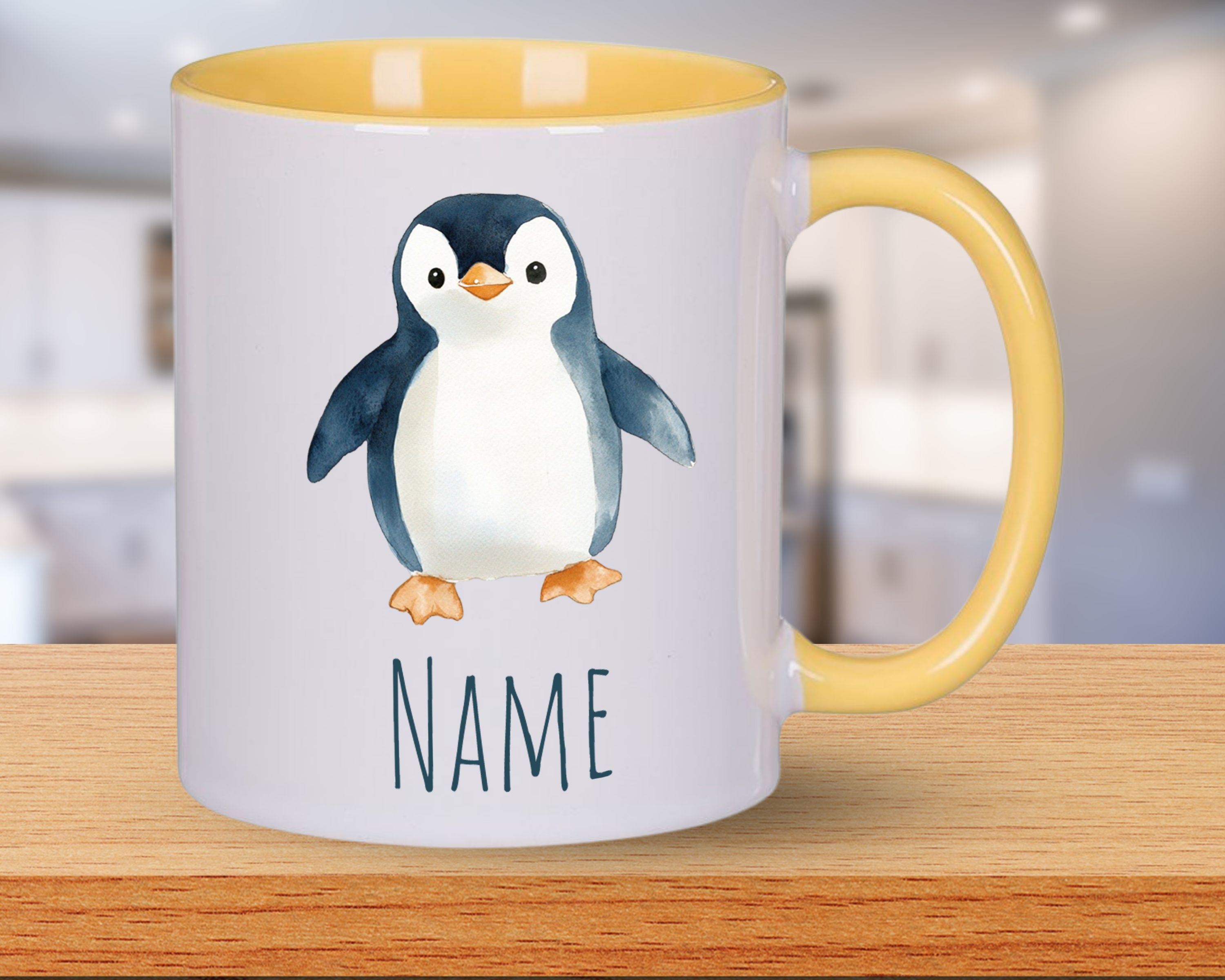 Tasse mit Pinguin