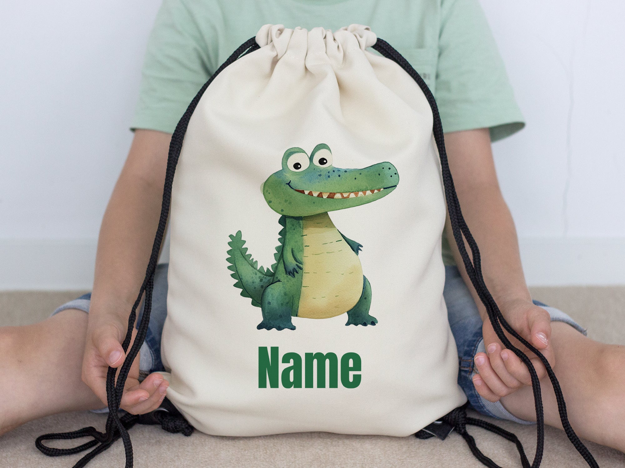 Turnbeutel Krokodil