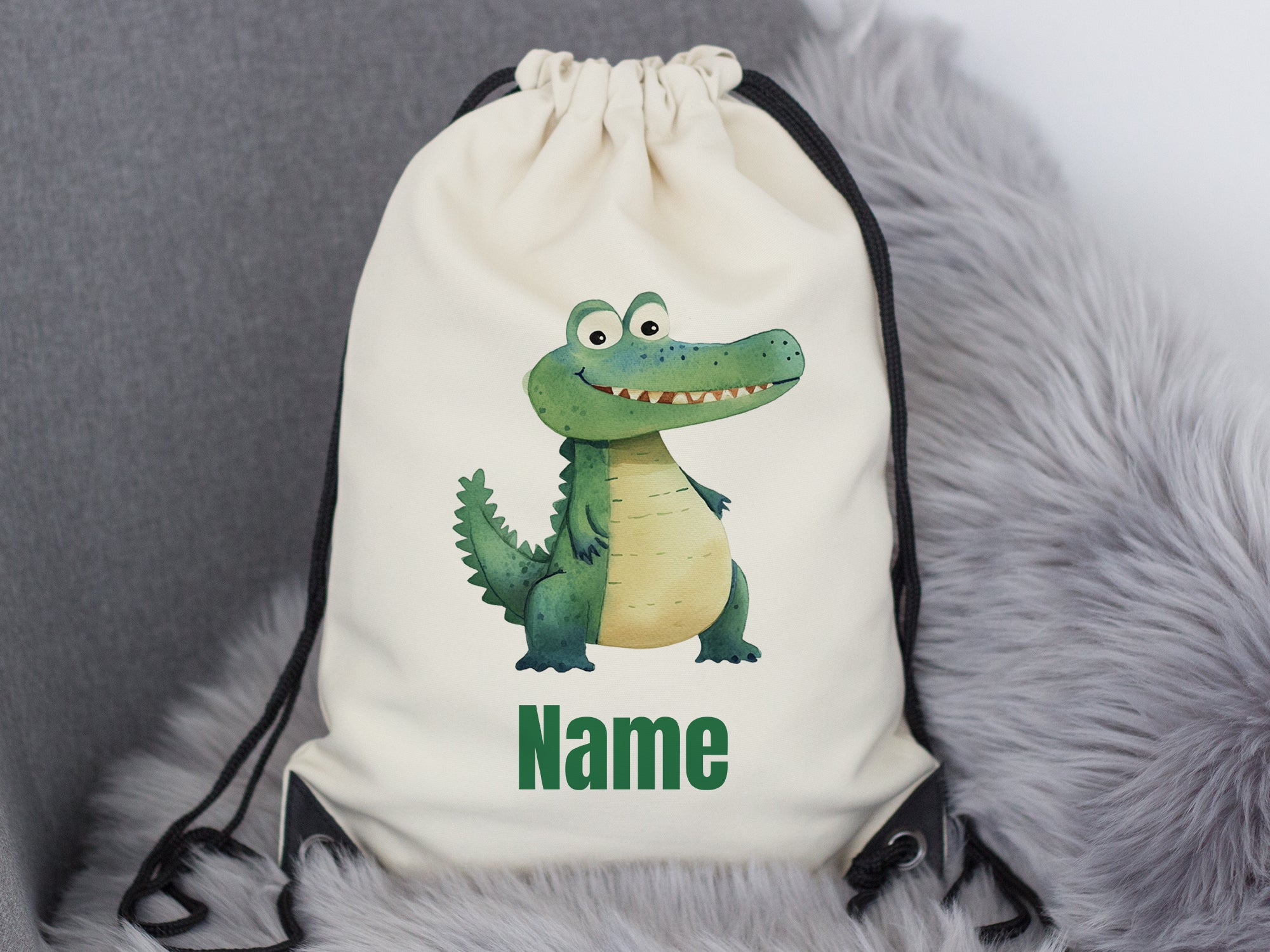 Turnbeutel Krokodil