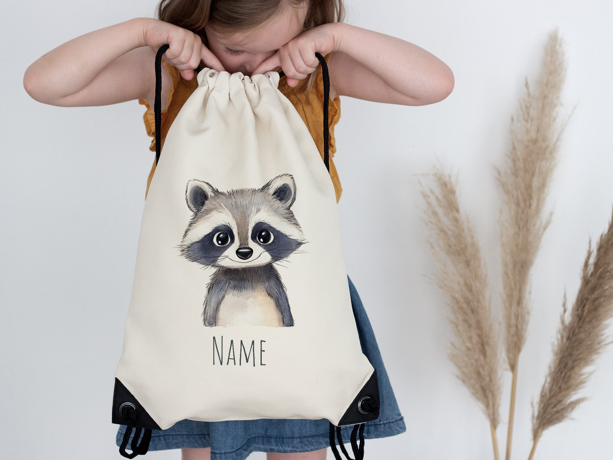 Turnbeutel Waschbär