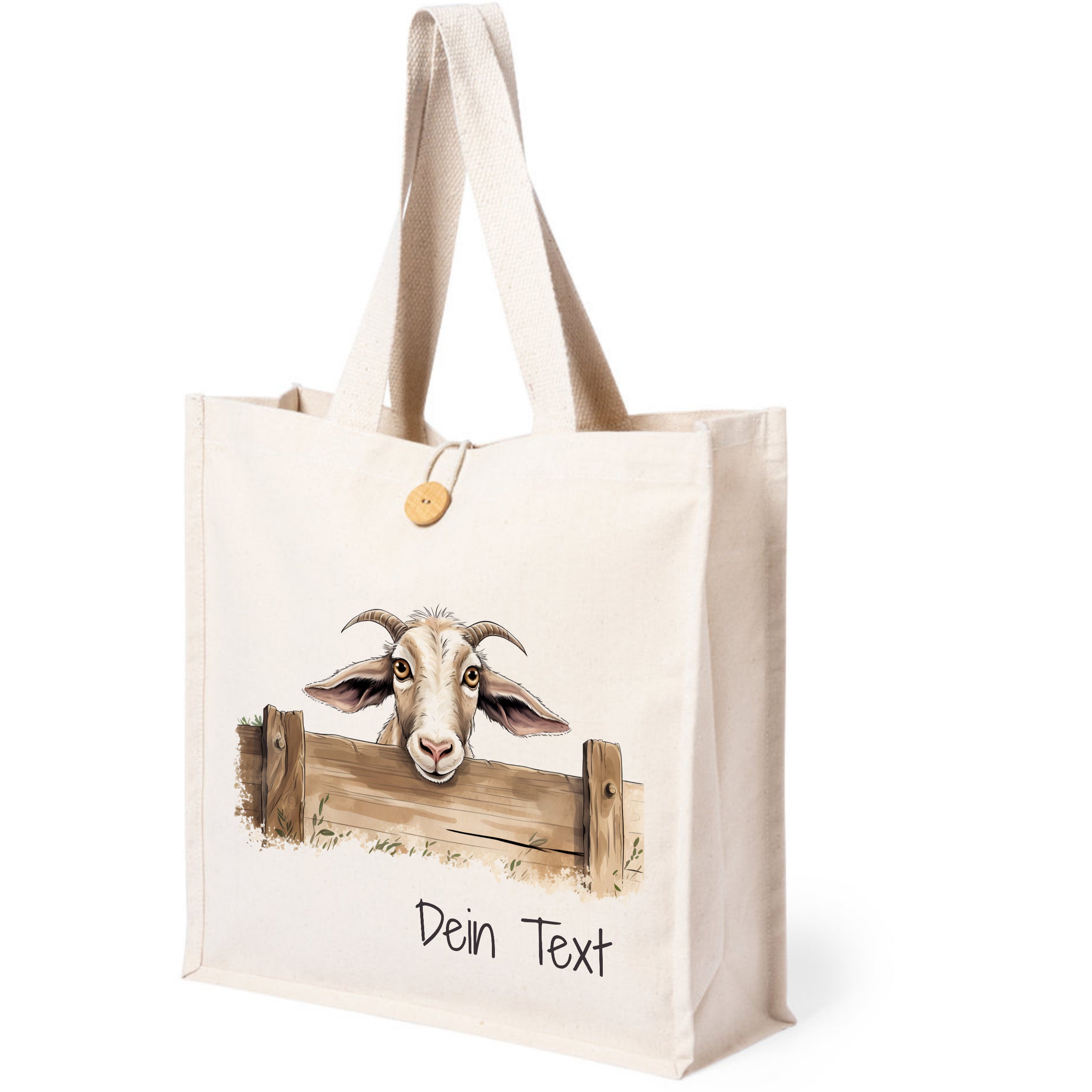 Tasche mit Ziegenmotiv