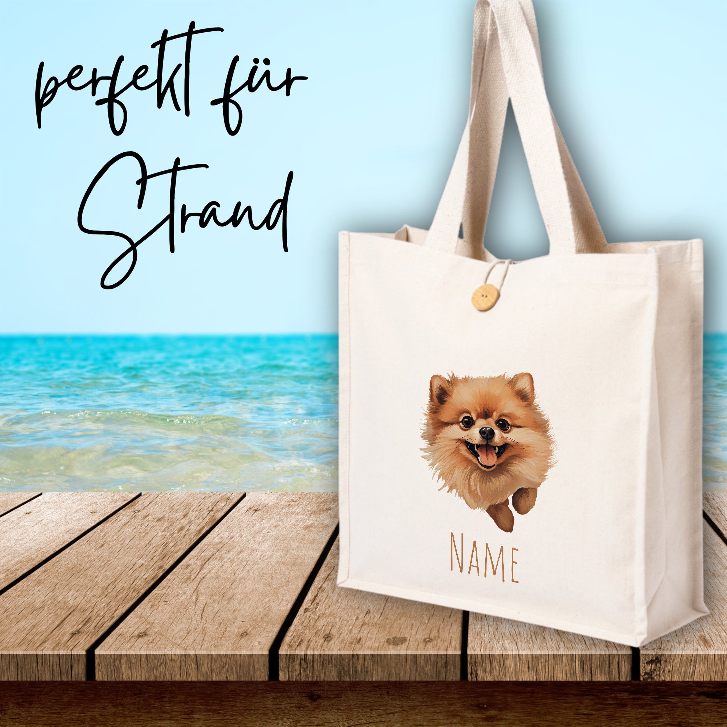 Tasche mit Pomeranian