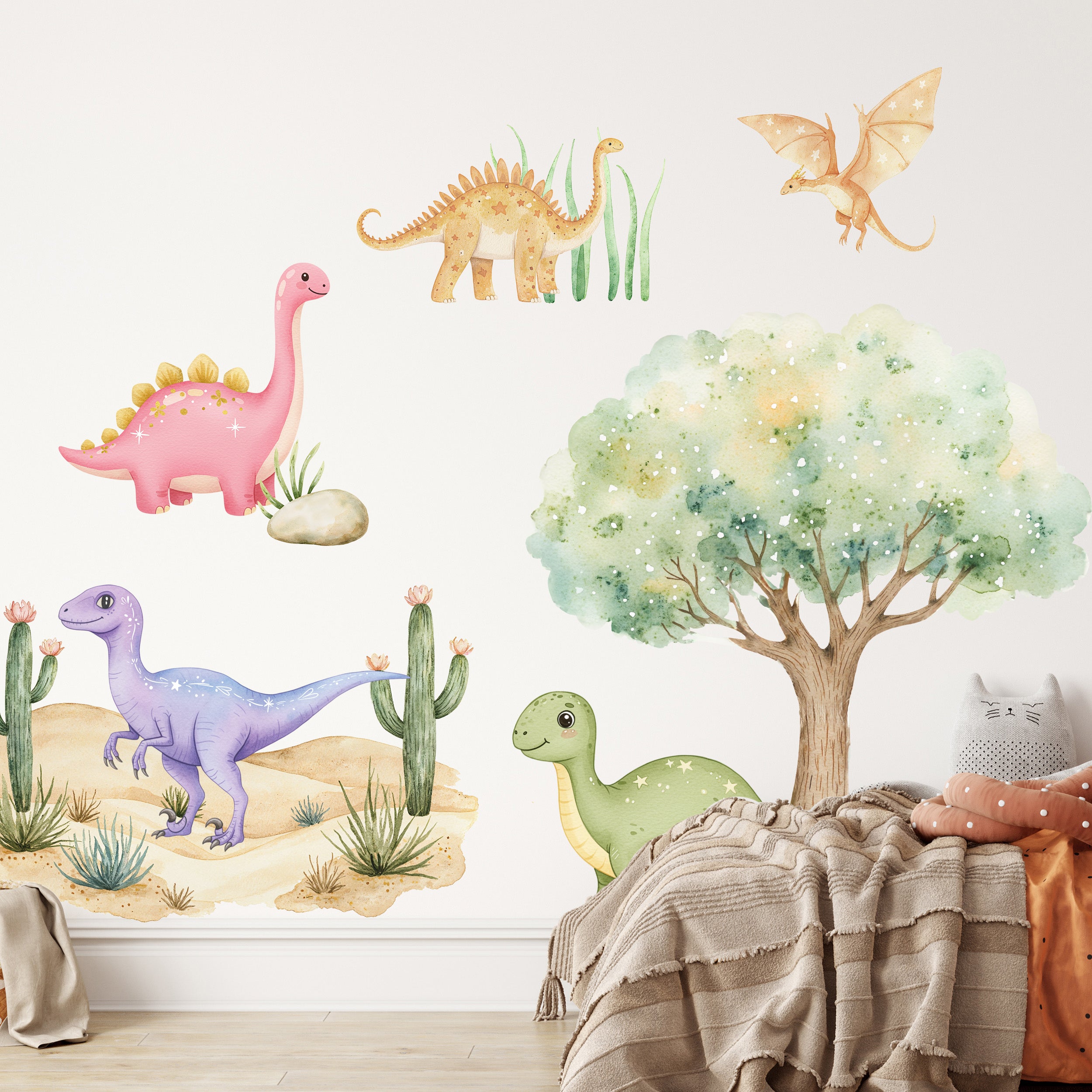 Wandtattoo Dinosaurier Set